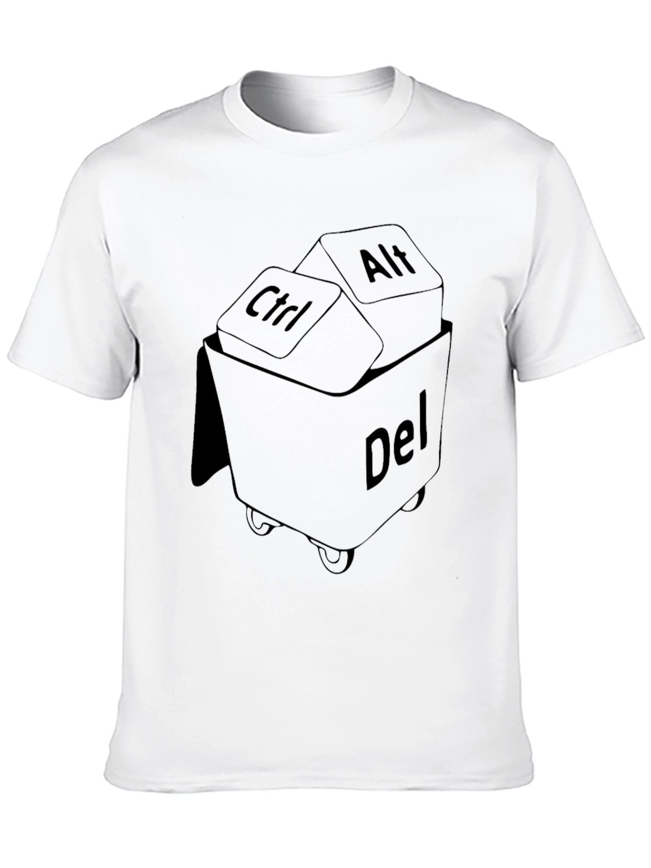 Ctrl Alt Delete T-Shirt - Funny Techie Graphic Tee
