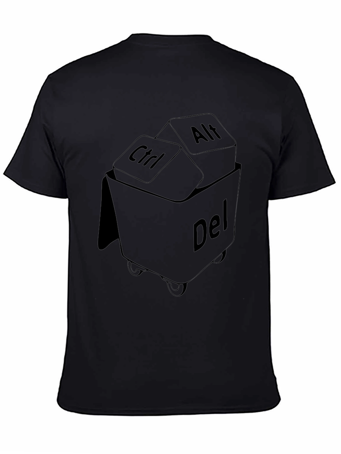 Ctrl Alt Delete T-Shirt - Funny Techie Graphic Tee