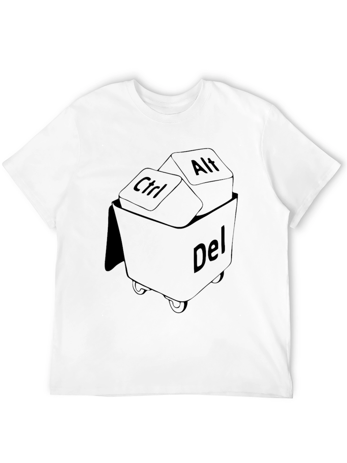 Ctrl Alt Delete T-Shirt - Funny Techie Graphic Tee