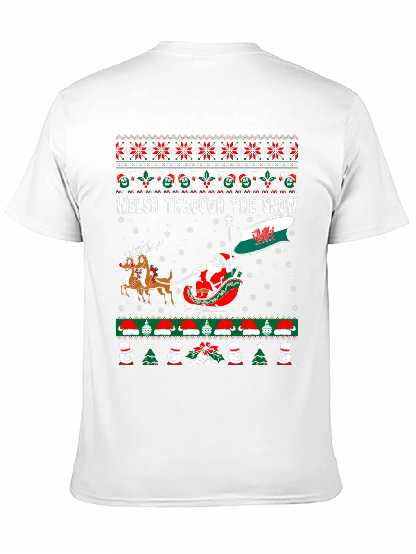 Welsh Through The Snow Ugly Christmas Sweater T-Shirt