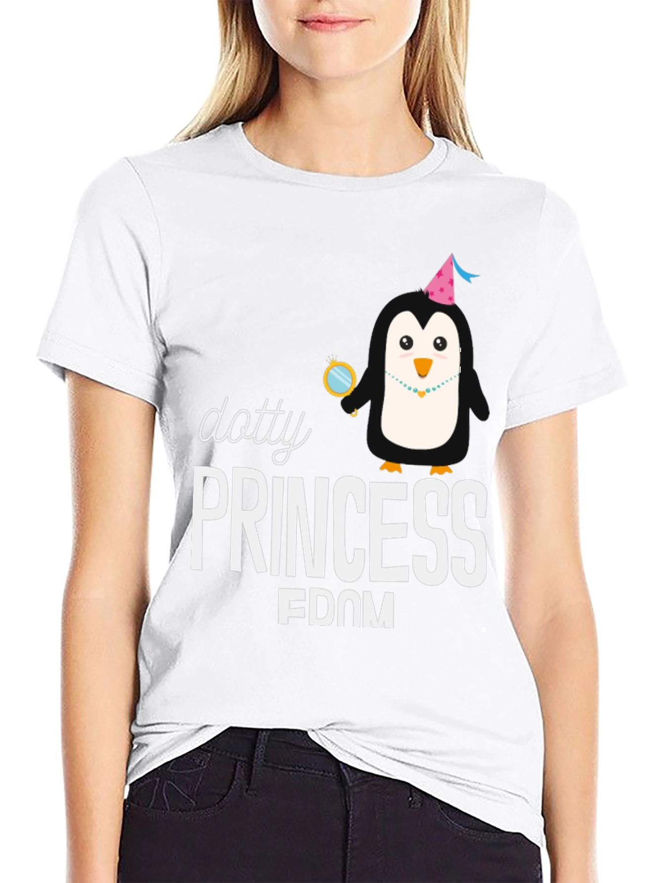 Dotty Princess Penguin T-Shirt
