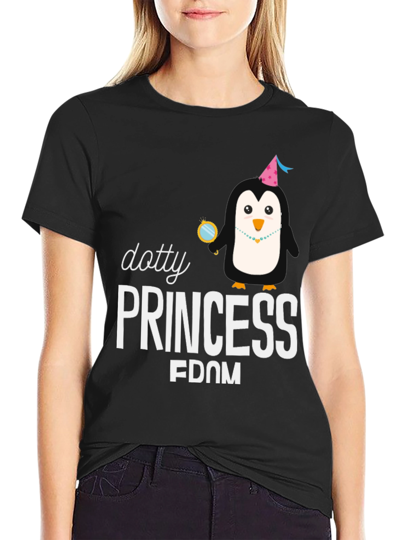 Dotty Princess Penguin T-Shirt