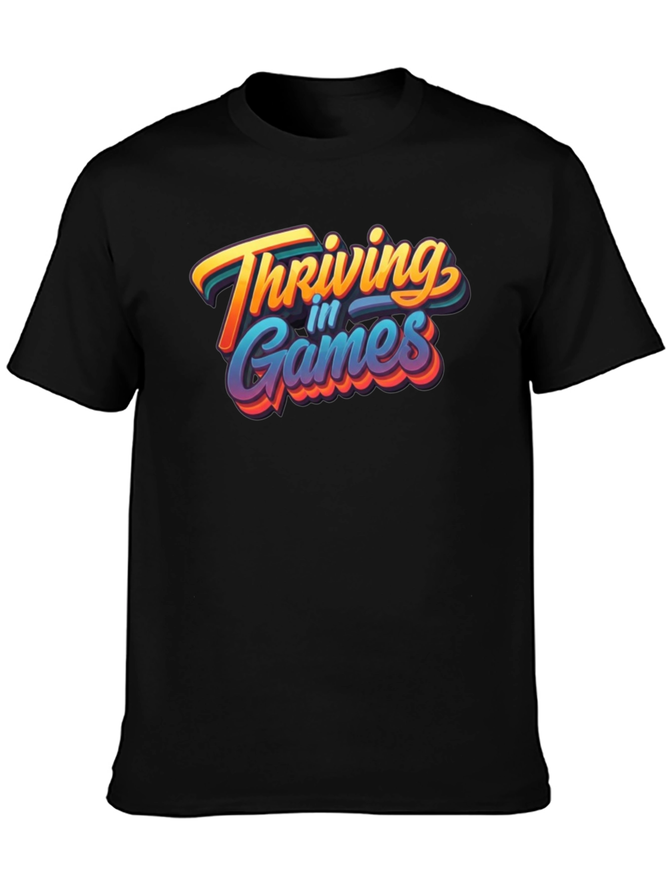 Thriving in Games Graphic Tee - Black