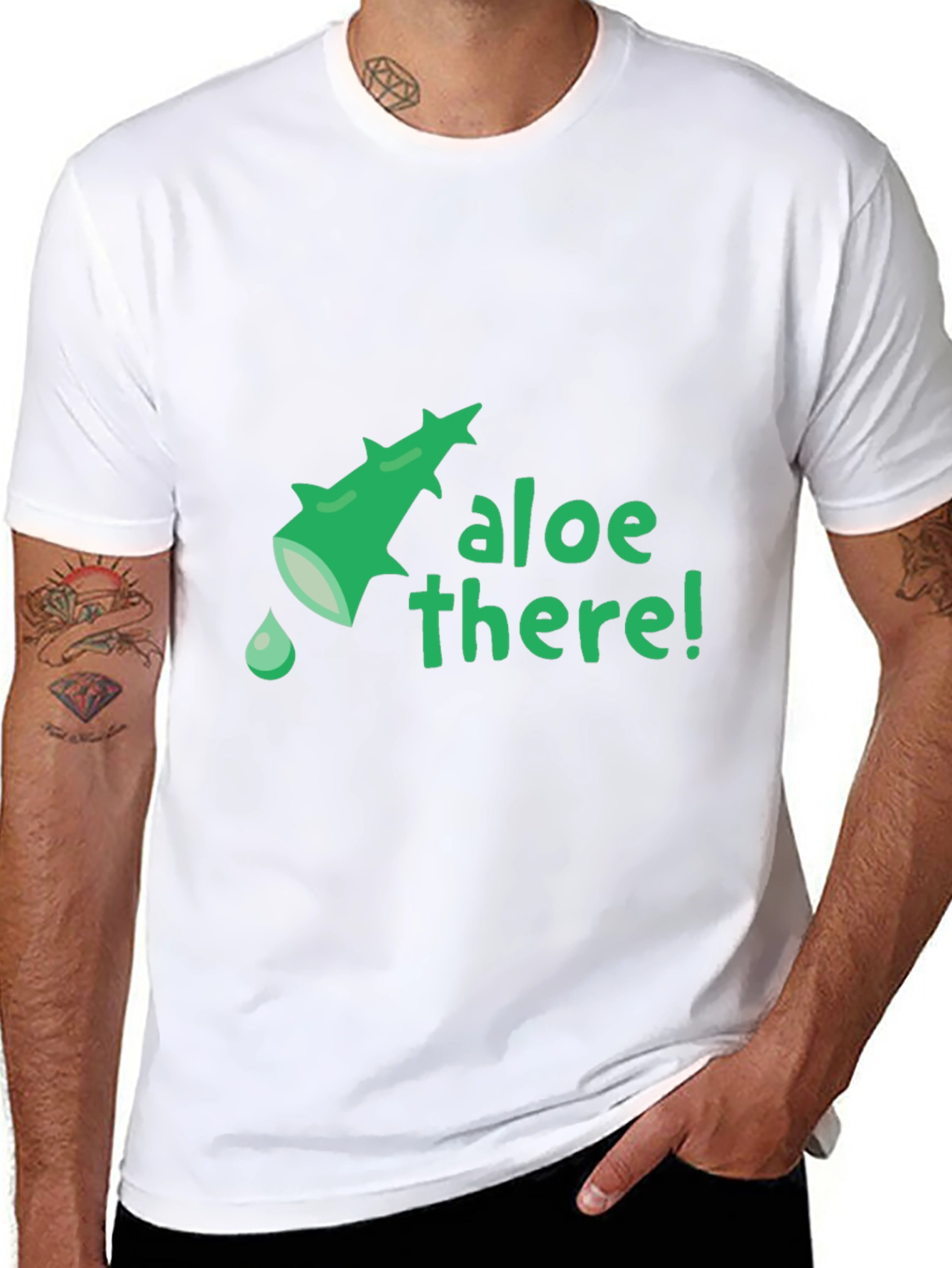 Aloe There! Funny Plant Pun Graphic Tee