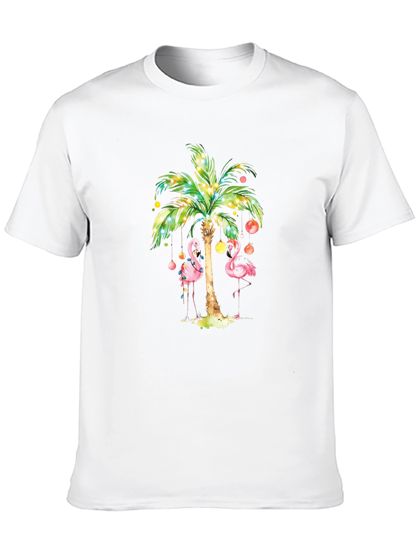 Flamingo Palm Tree Graphic Tee