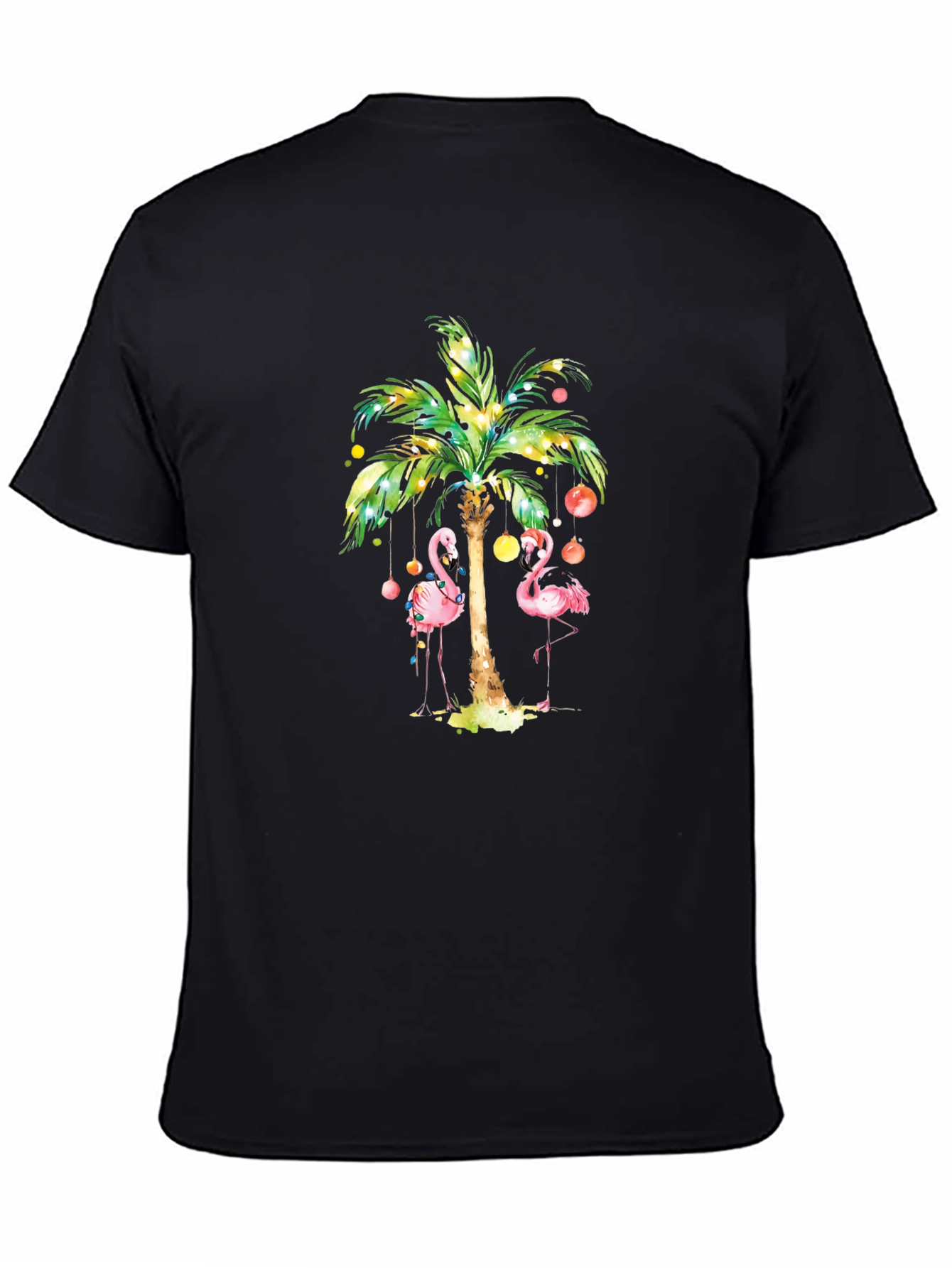 Flamingo Palm Tree Graphic Tee