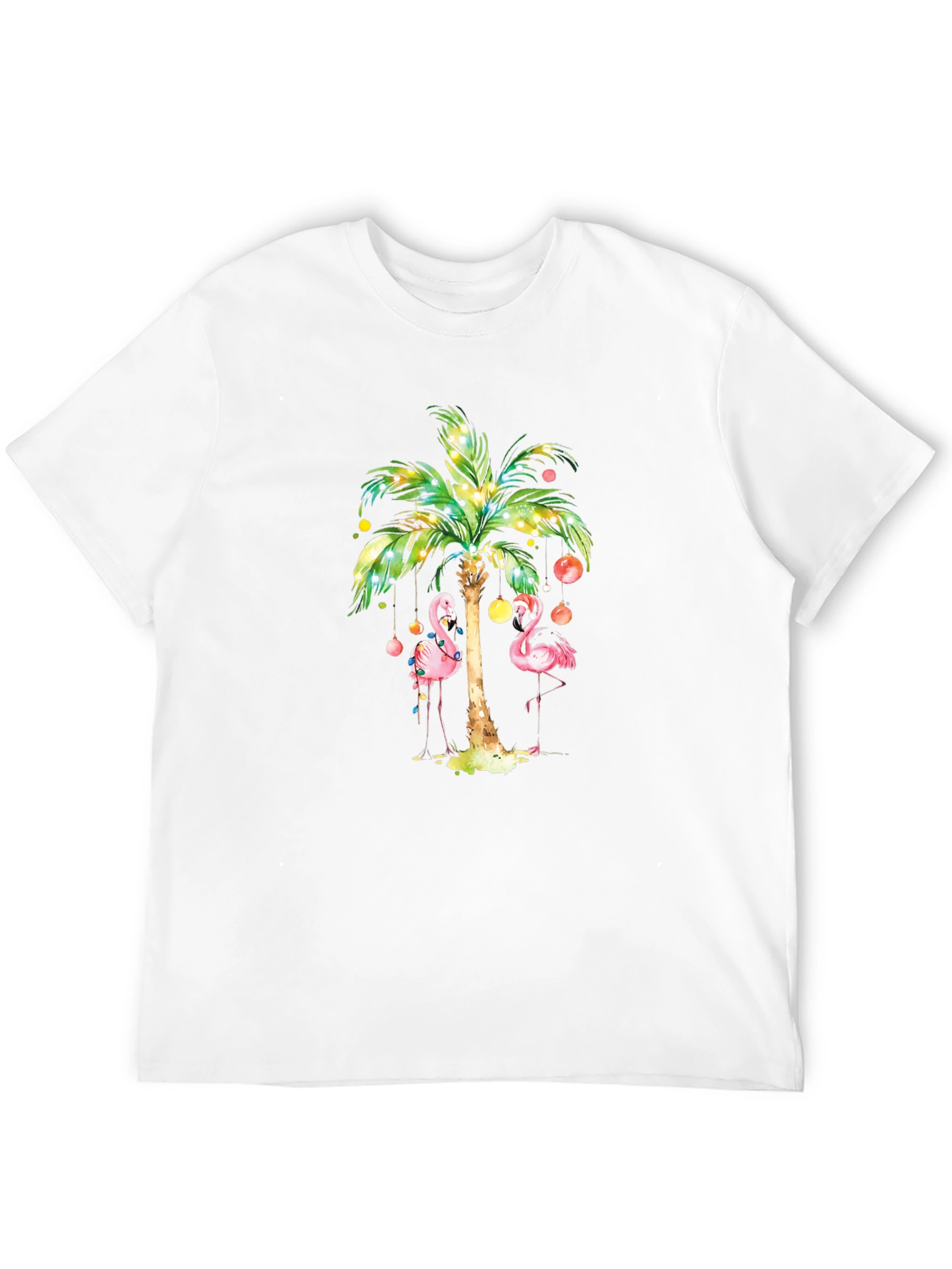Flamingo Palm Tree Graphic Tee