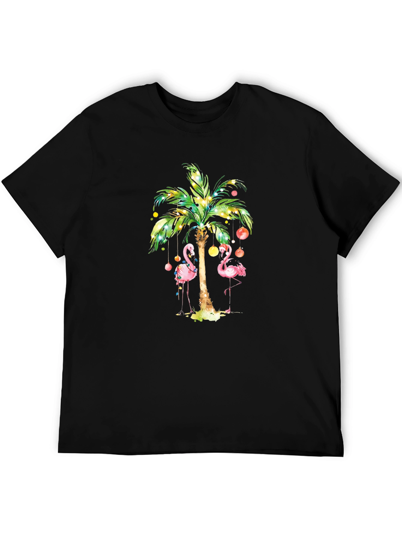 Flamingo Palm Tree Graphic Tee