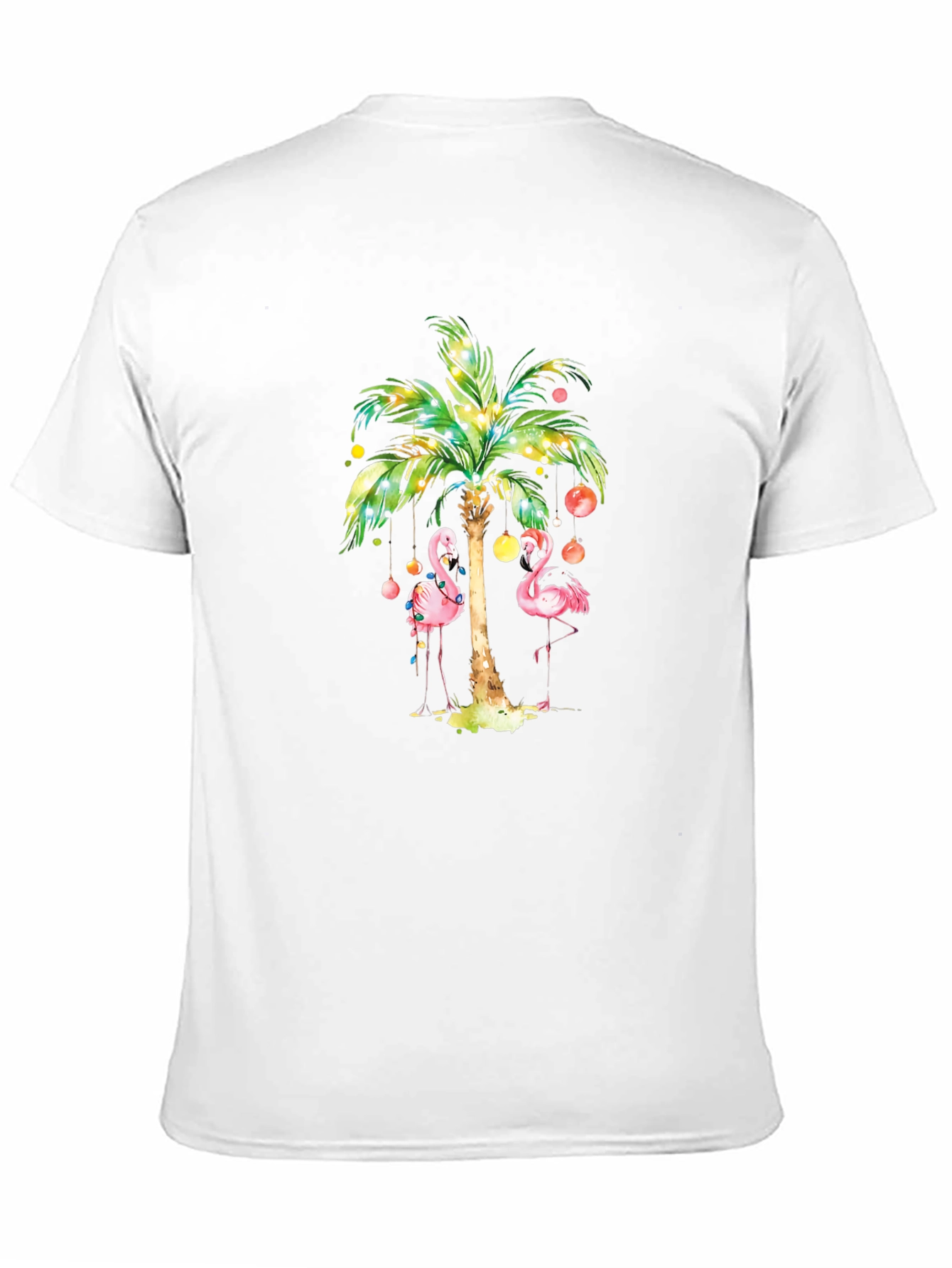 Flamingo Palm Tree Graphic Tee