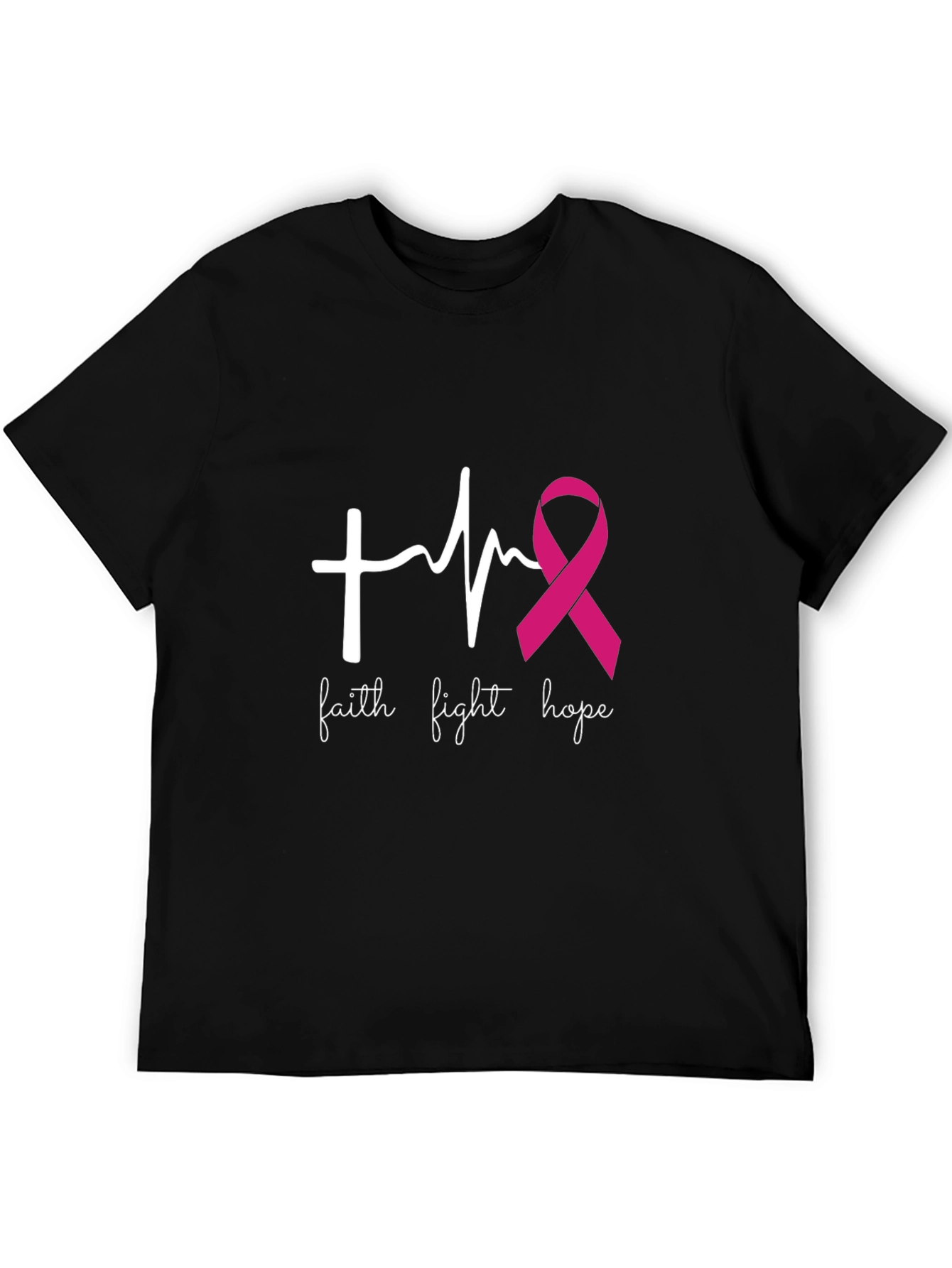 Faith Fight Hope Breast Cancer Awareness Tee