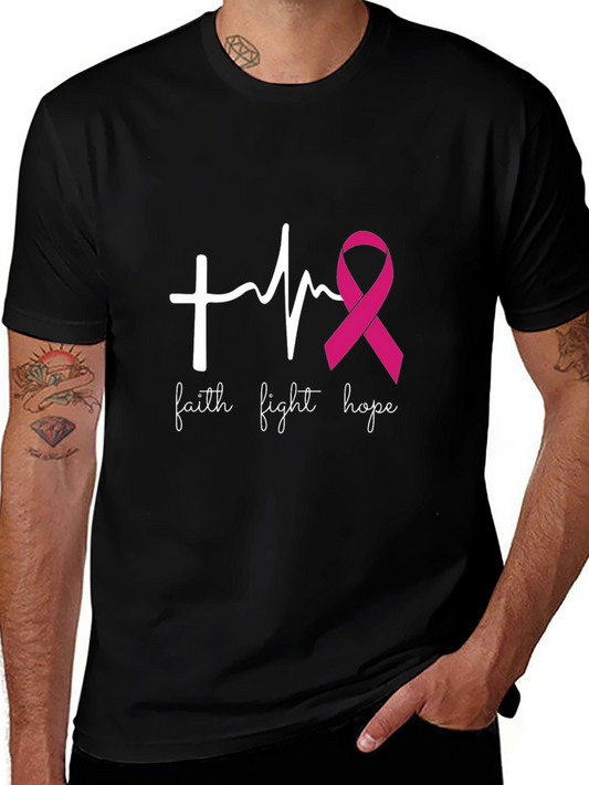 Faith Fight Hope Breast Cancer Awareness Tee
