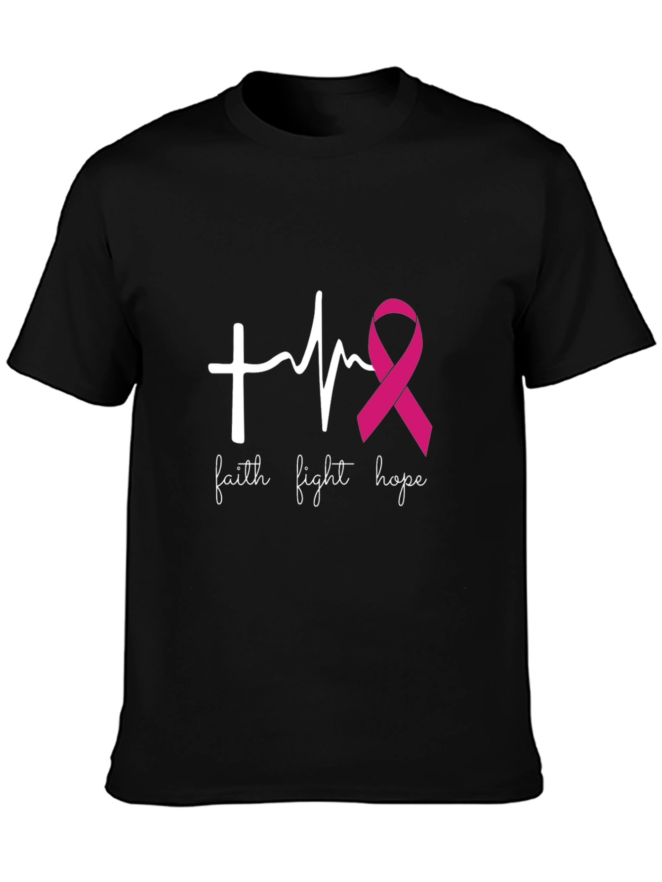 Faith Fight Hope Breast Cancer Awareness Tee
