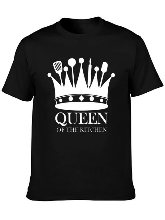 Queen of the Kitchen Graphic T-Shirt - Black