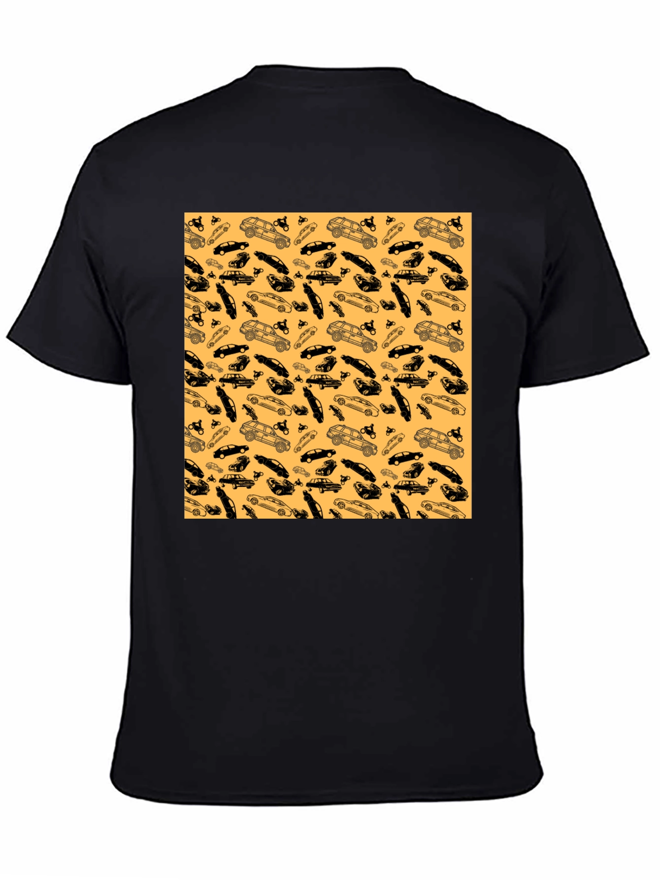 Car Pattern T-Shirt - Unique Auto Enthusiast Design