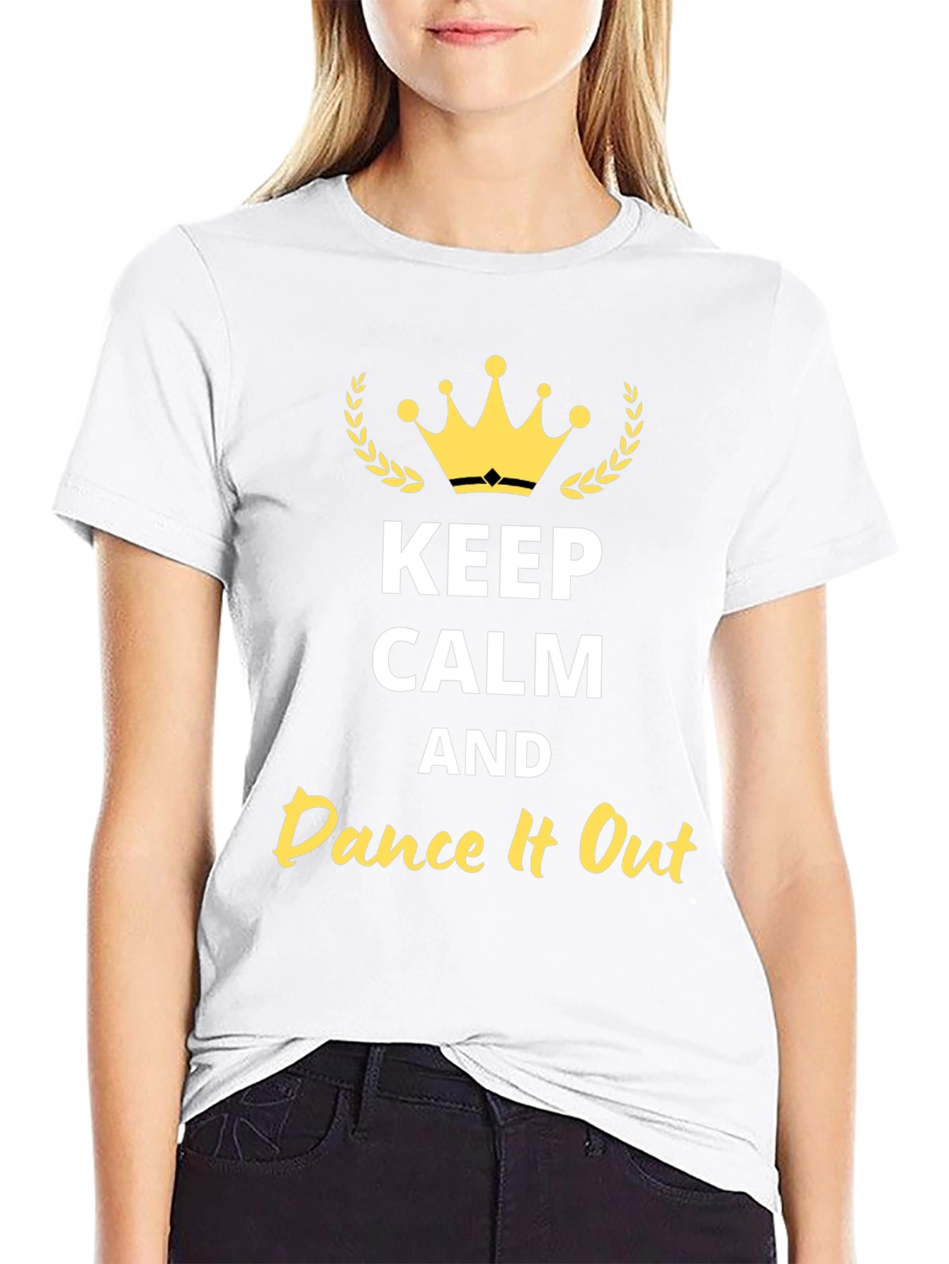 Keep Calm and Dance It Out Black T-Shirt