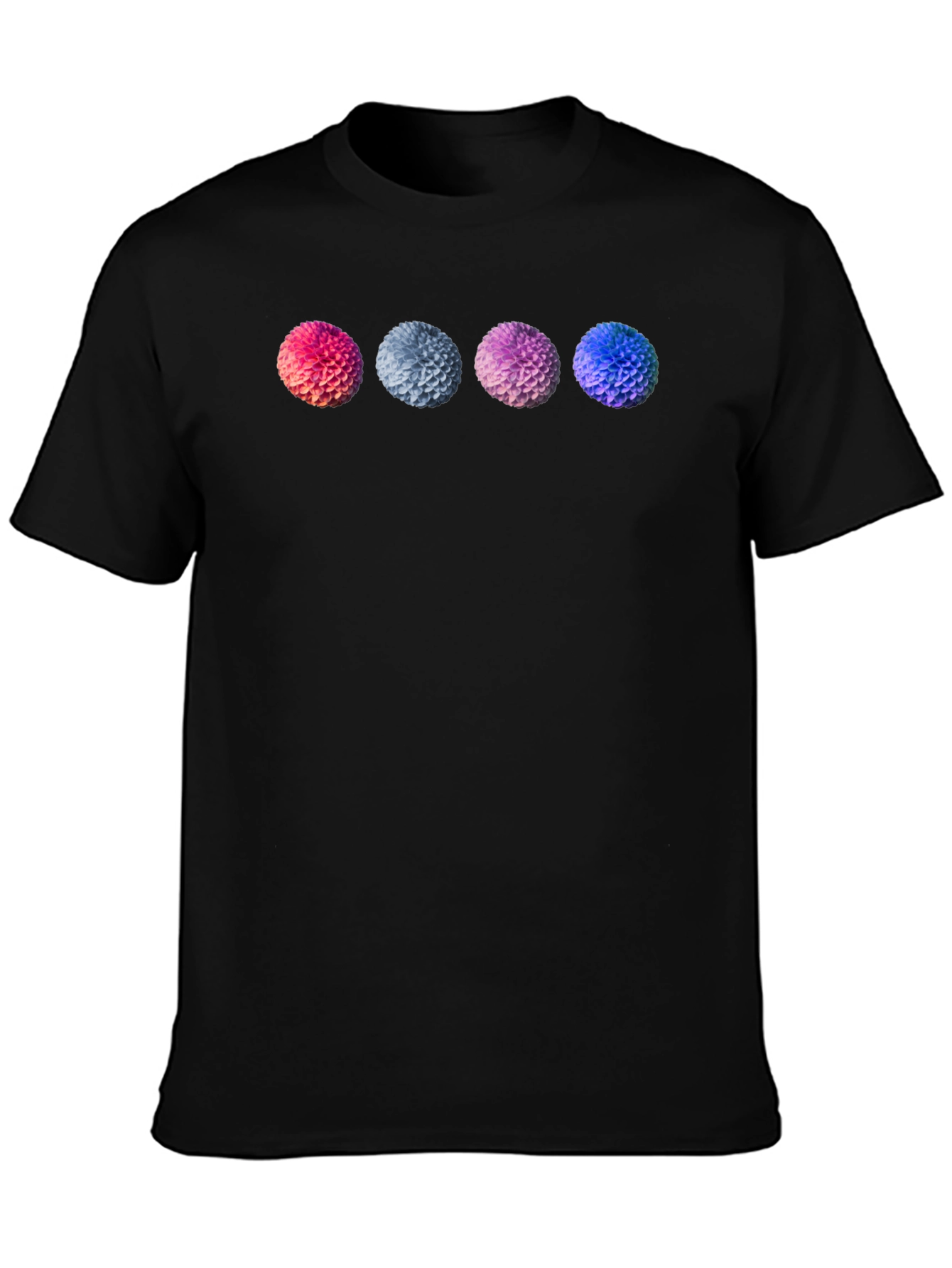 Floral Sphere T-Shirt - Graphic Print Tee