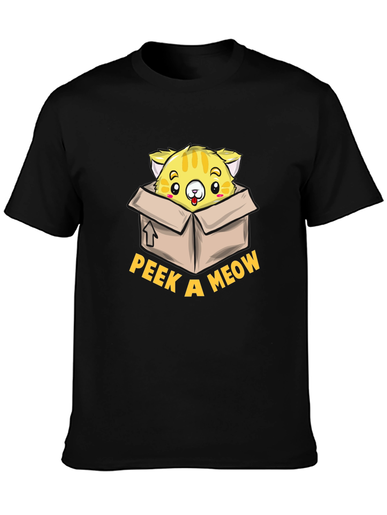 Peek a Meow T-Shirt - Cute Cat Design