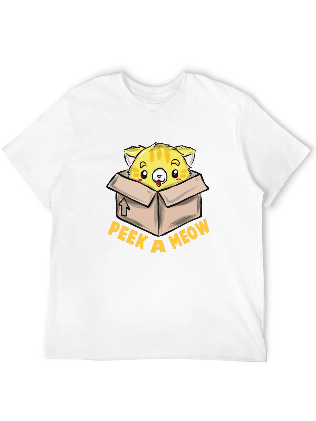 Peek a Meow T-Shirt - Cute Cat Design