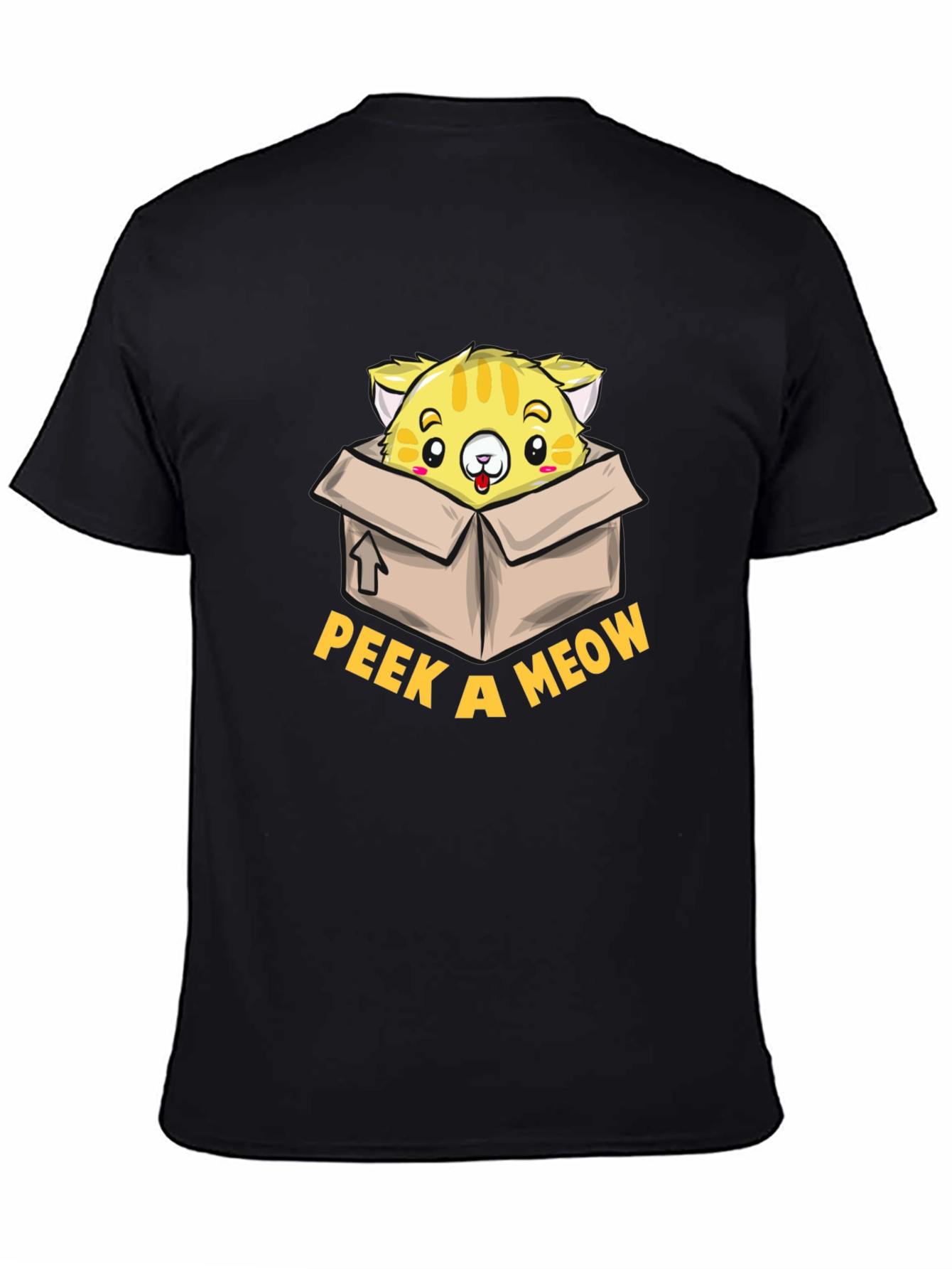 Peek a Meow T-Shirt - Cute Cat Design