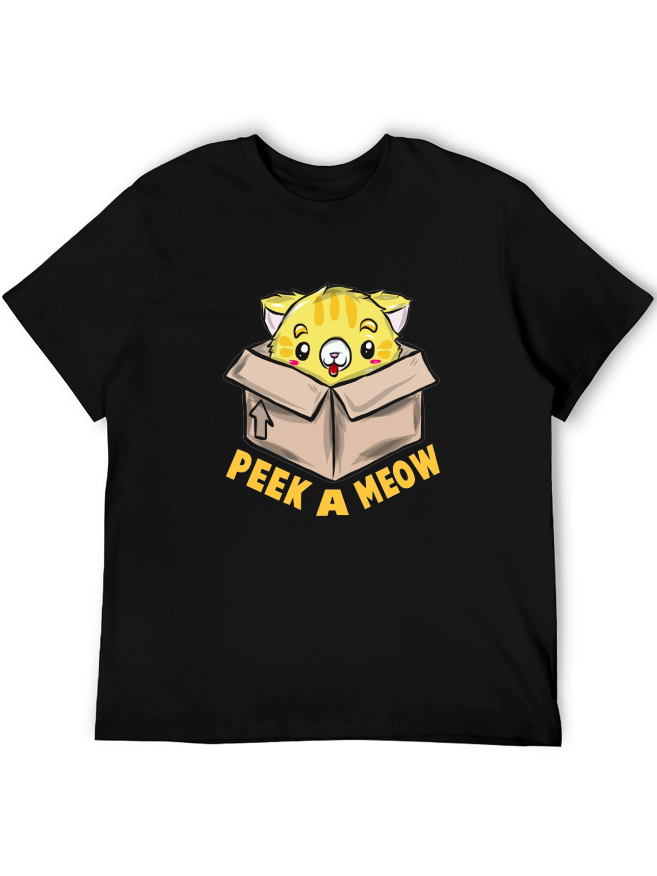 Peek a Meow T-Shirt - Cute Cat Design