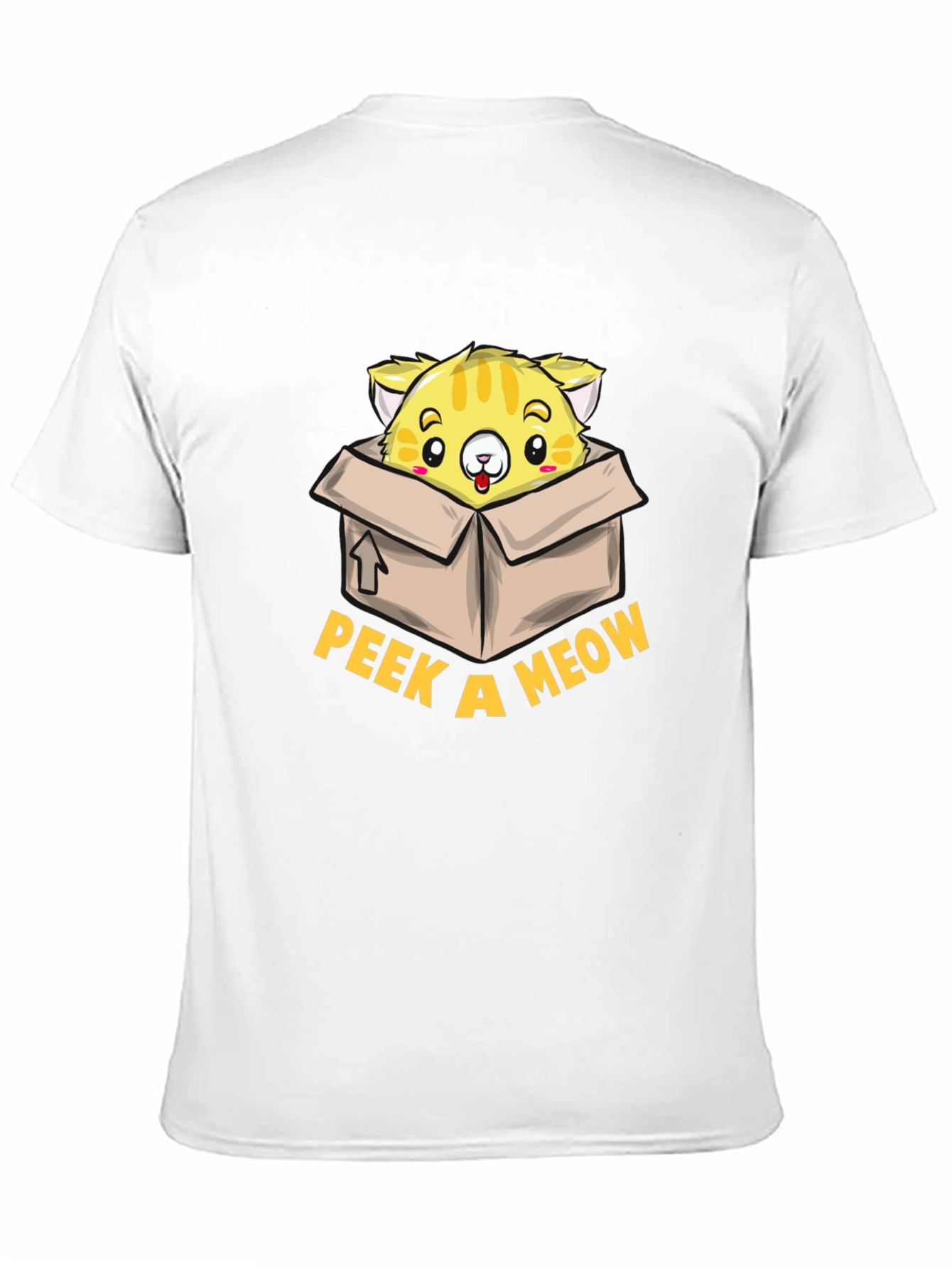 Peek a Meow T-Shirt - Cute Cat Design