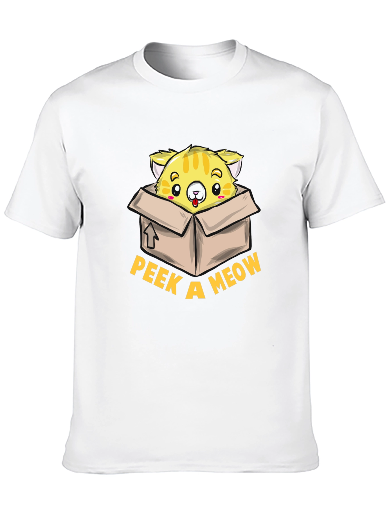Peek a Meow T-Shirt - Cute Cat Design