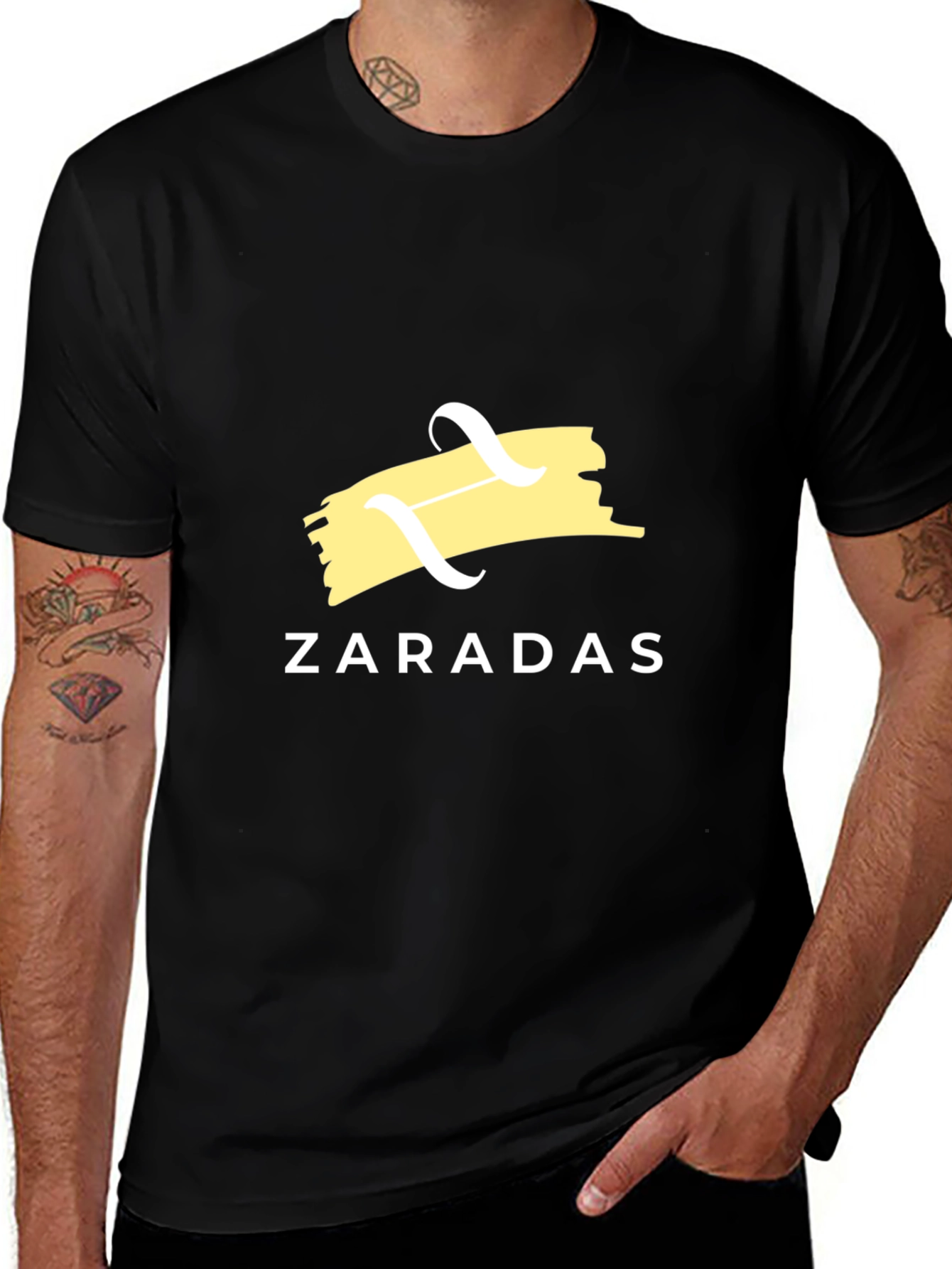 Zaradas Graphic Print Black T-Shirt