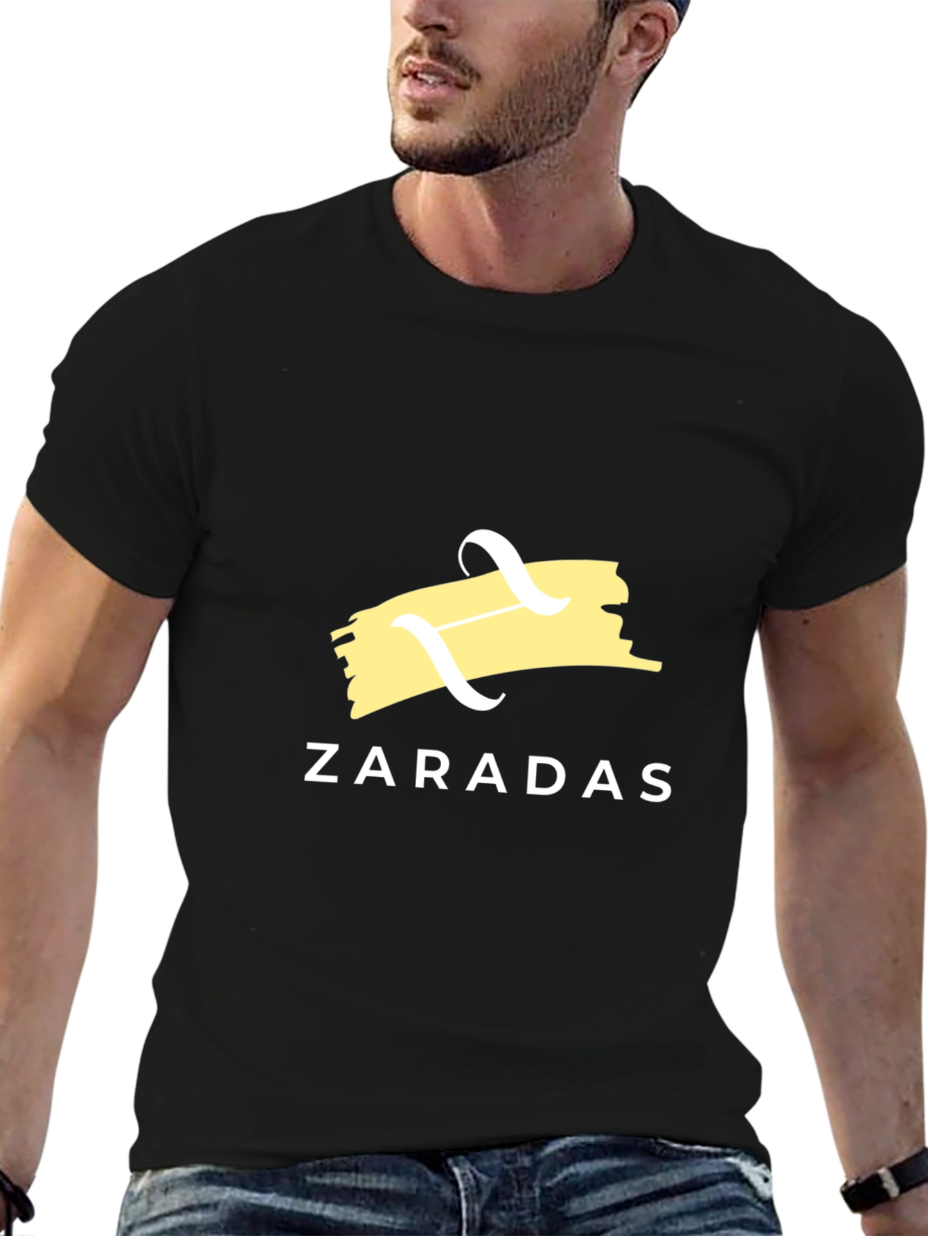Zaradas Graphic Print Black T-Shirt