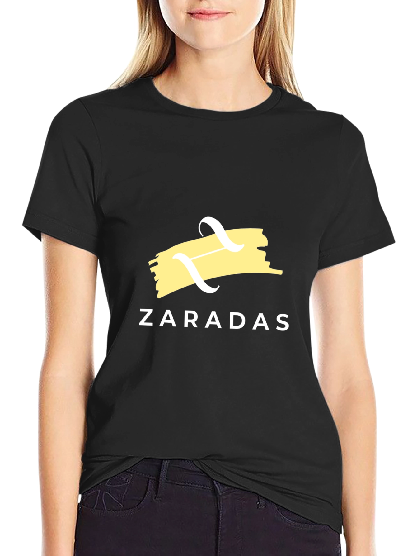 Zaradas Graphic Print Black T-Shirt