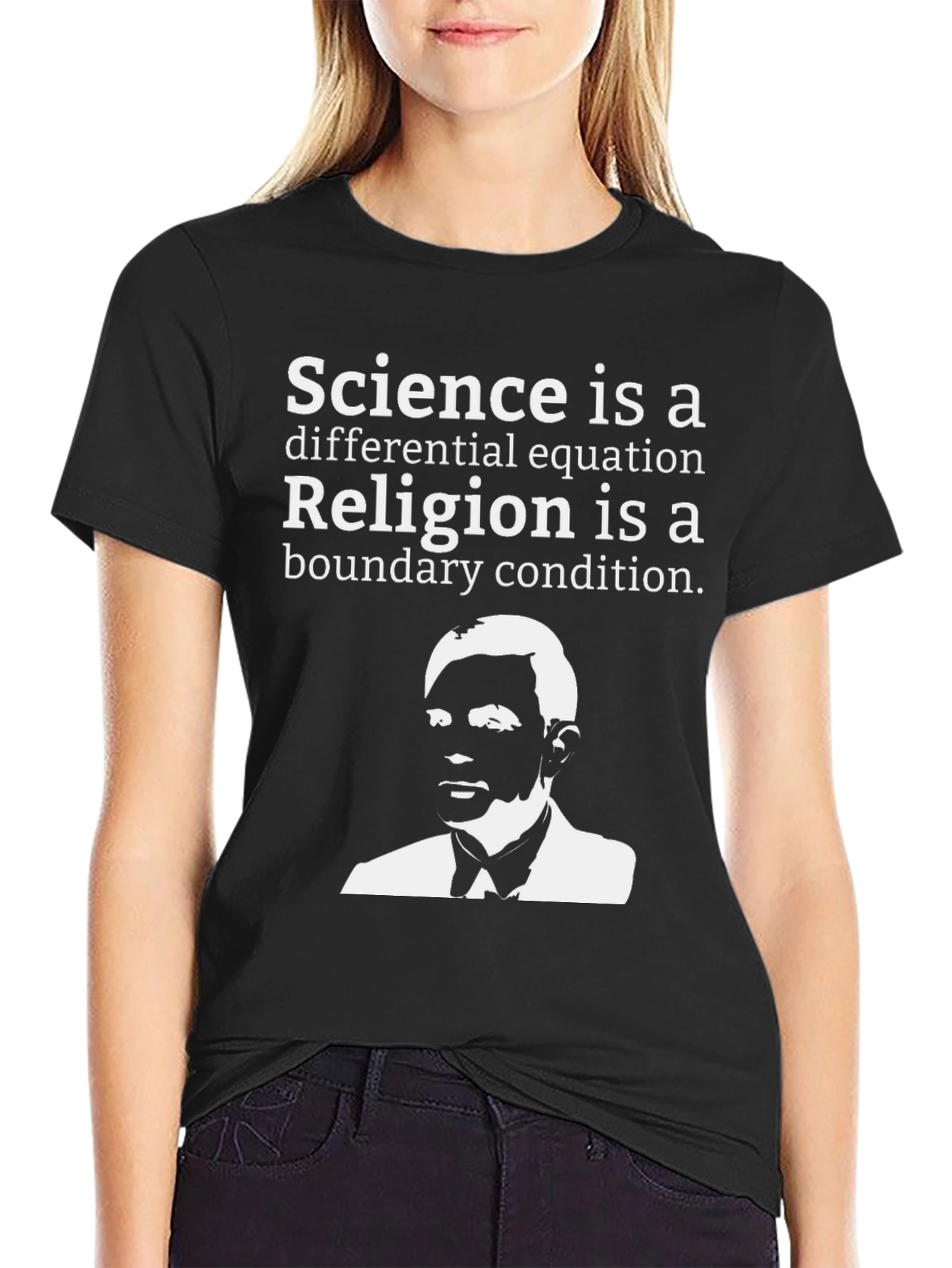 Science vs. Religion T-Shirt - Equation Design