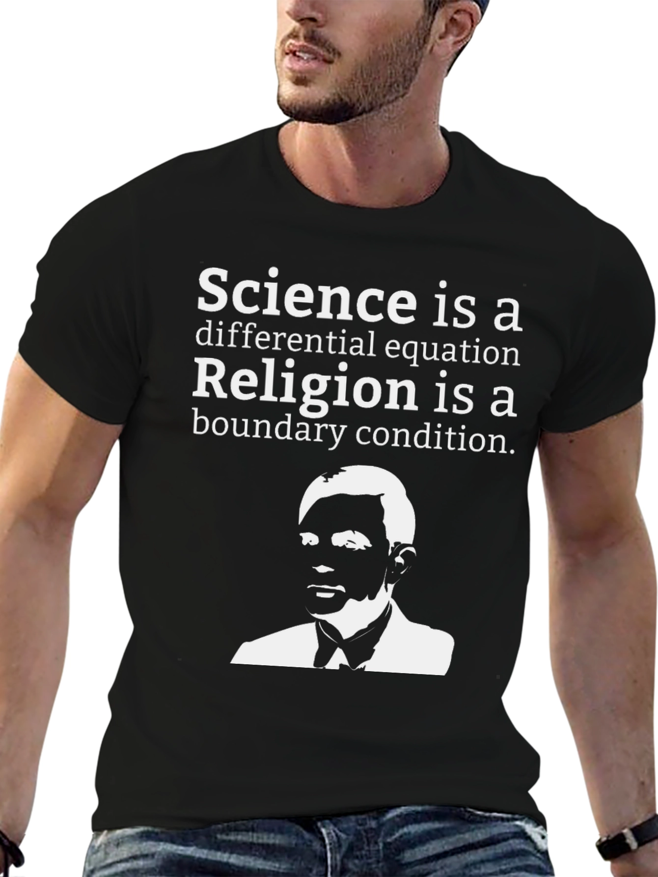 Science vs. Religion T-Shirt - Equation Design
