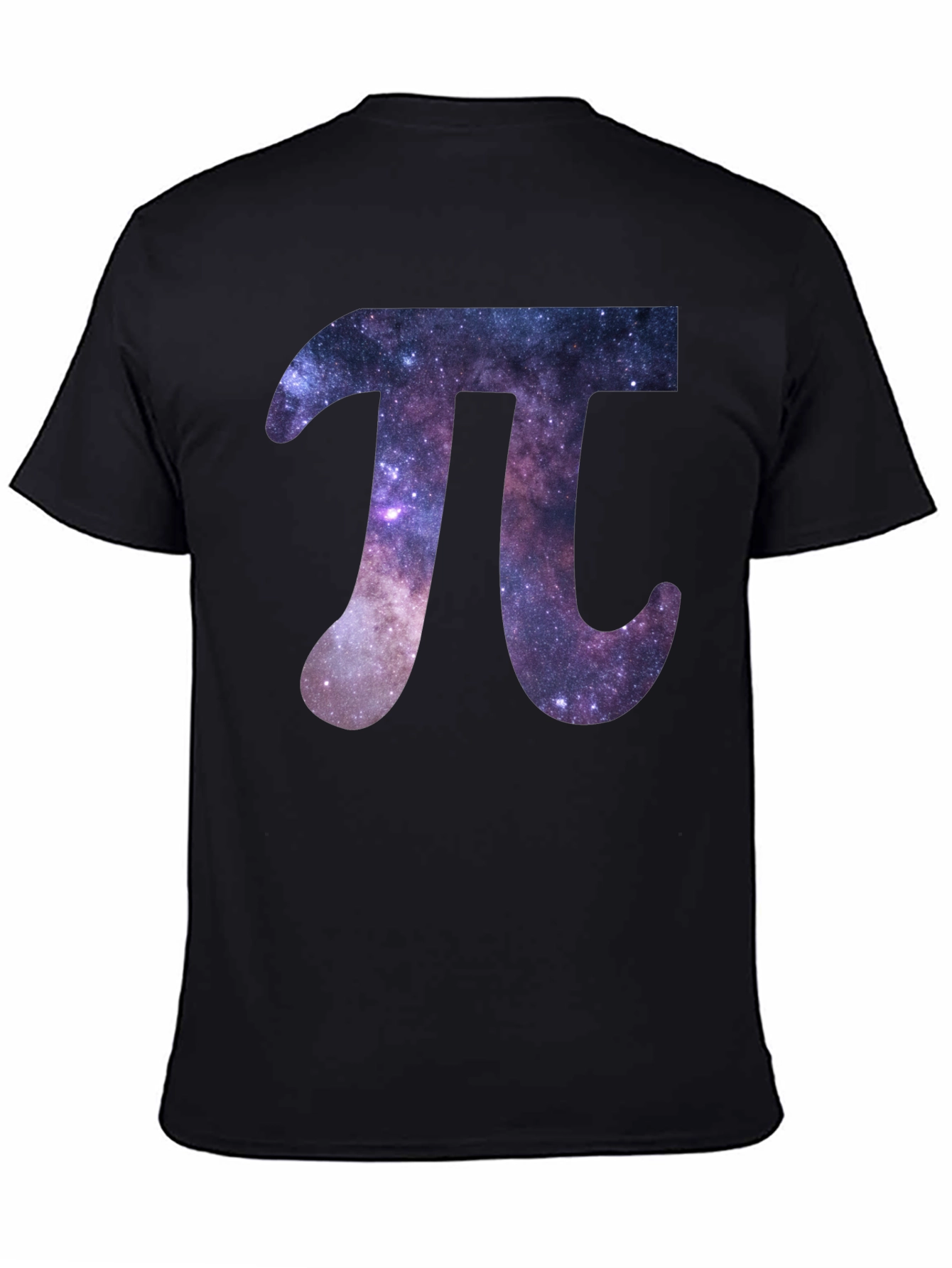 Cosmic Pi Symbol Black T-Shirt