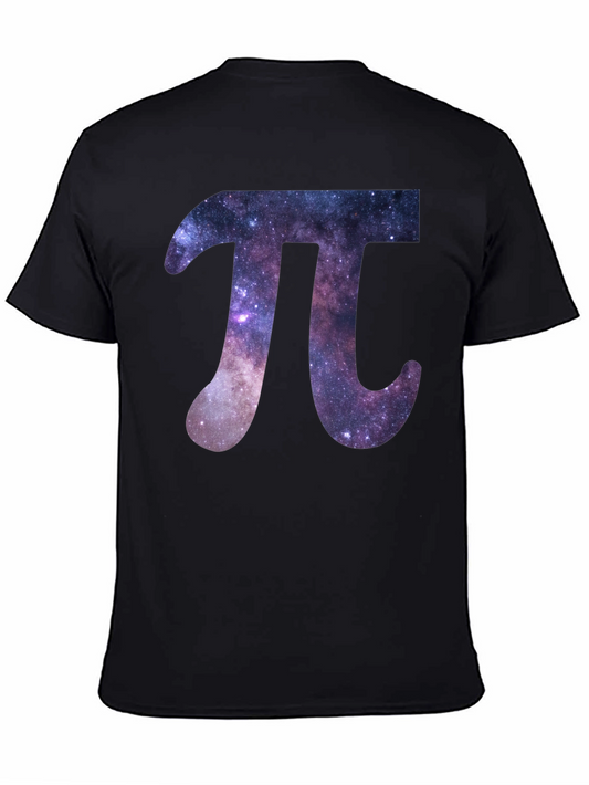 Cosmic Pi Symbol Black T-Shirt
