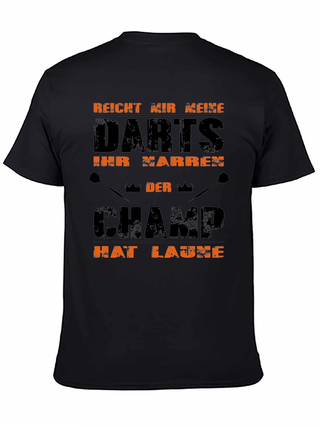 Darts Champ Graphic T-Shirt - Black