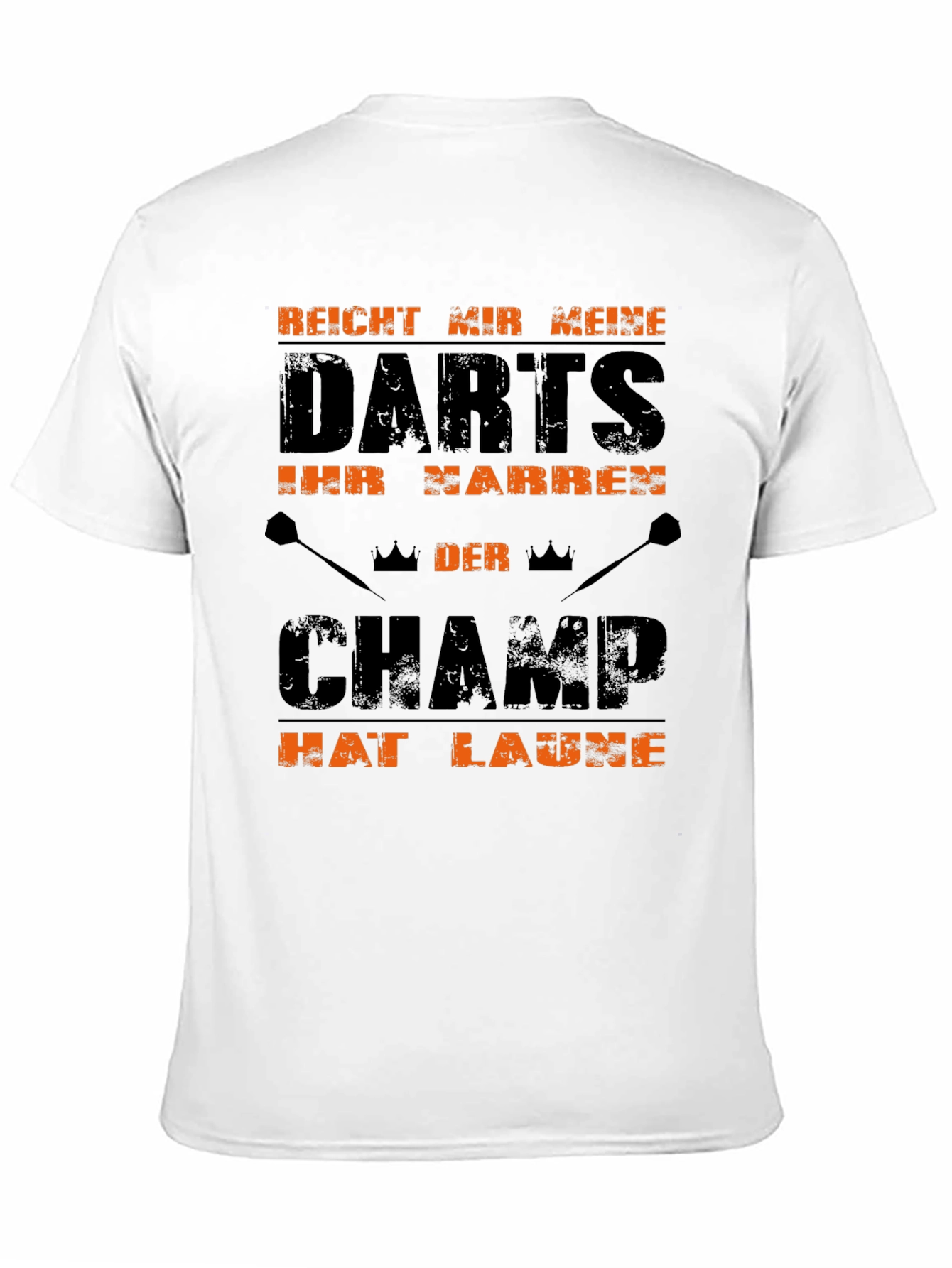 Darts Champ Graphic T-Shirt - Black
