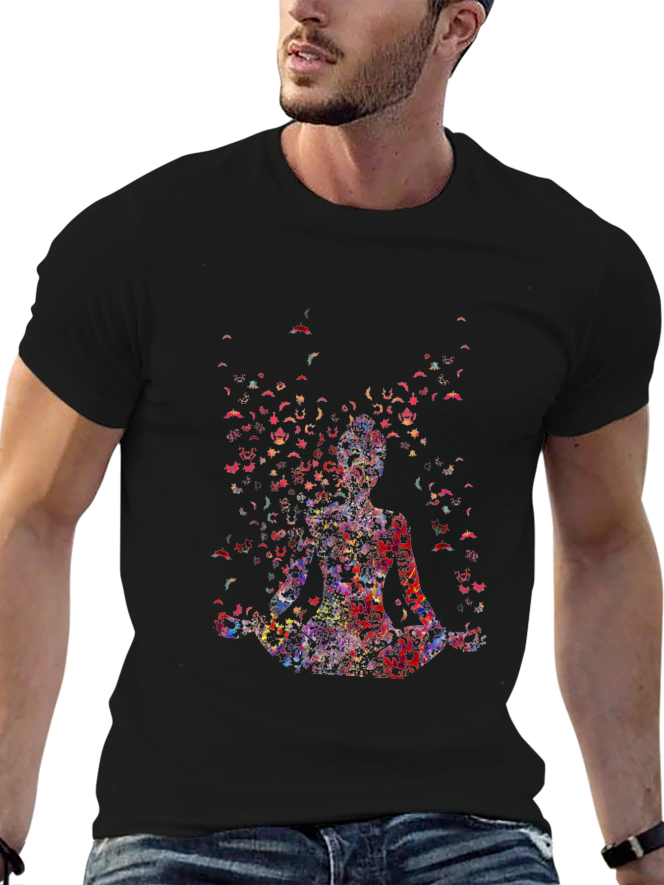 Meditative Figure Graphic Tee