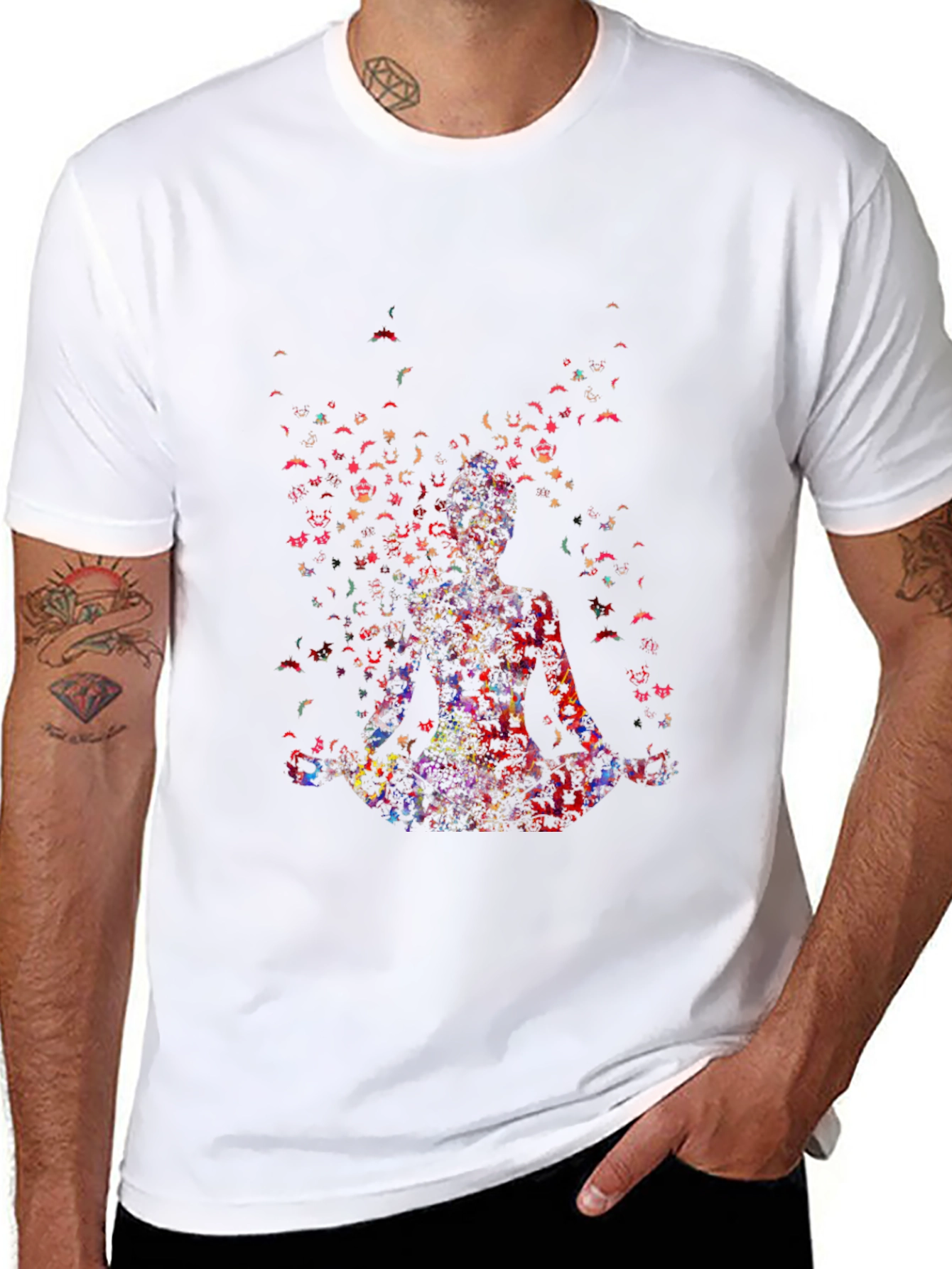 Meditative Figure Graphic Tee