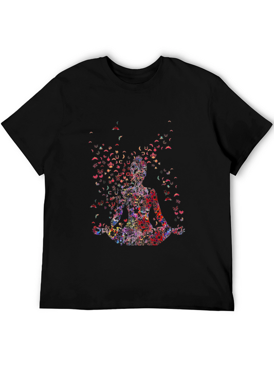 Meditative Figure Graphic Tee