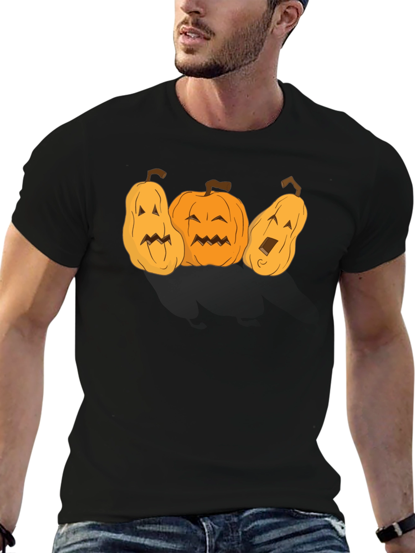 Halloween Pumpkin Face T-Shirt