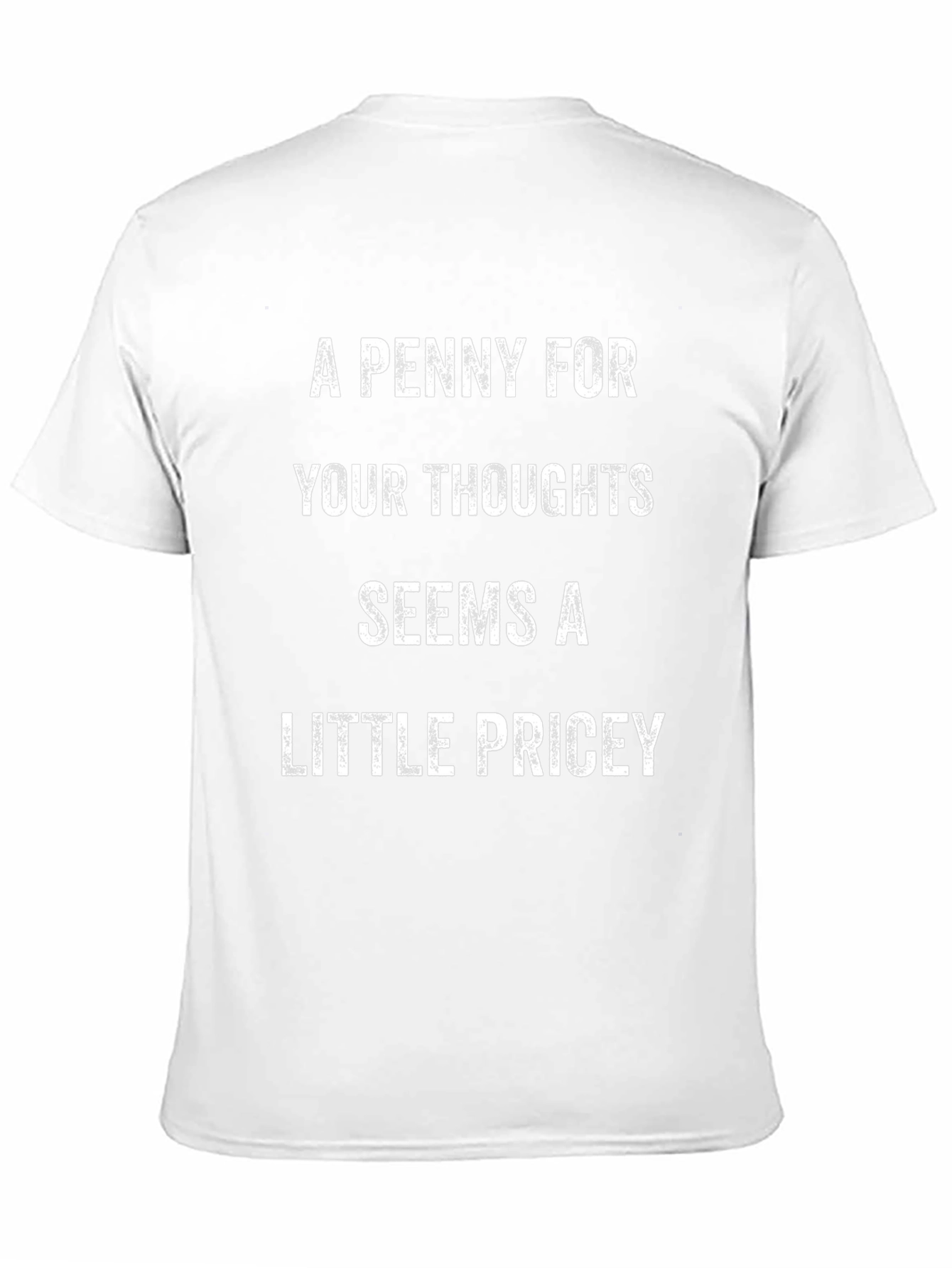 A Penny For Your Thoughts Mens Black T-Shirt
