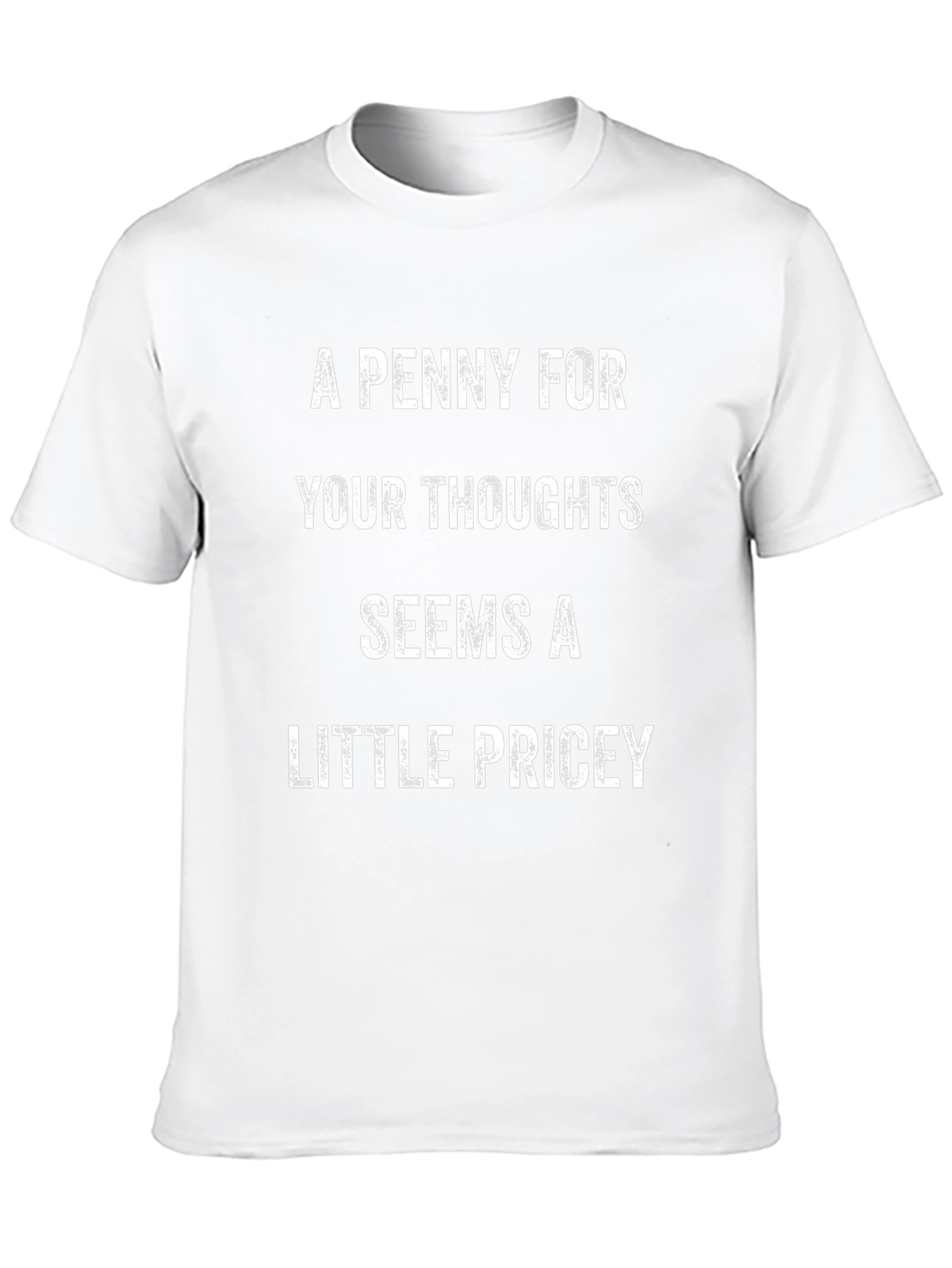 A Penny For Your Thoughts Mens Black T-Shirt
