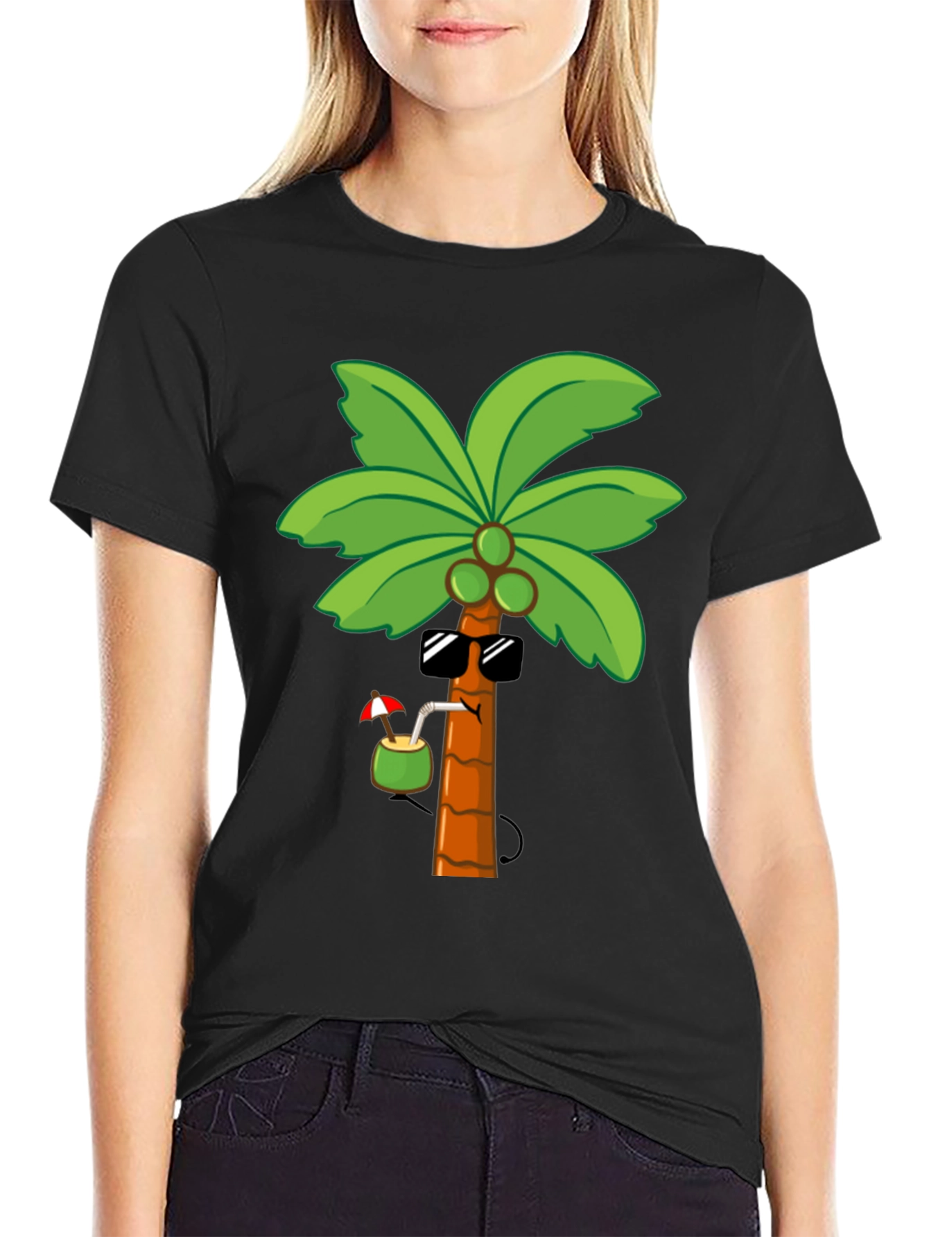 Cool Palm Tree Graphic T-Shirt