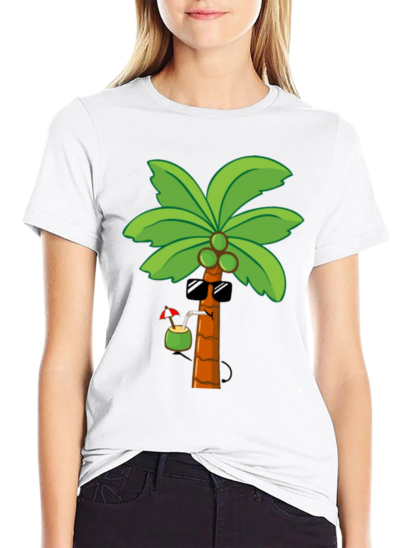 Cool Palm Tree Graphic T-Shirt