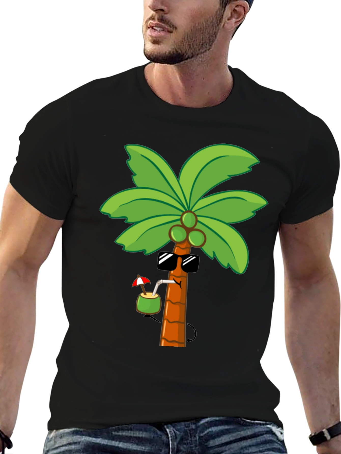 Cool Palm Tree Graphic T-Shirt