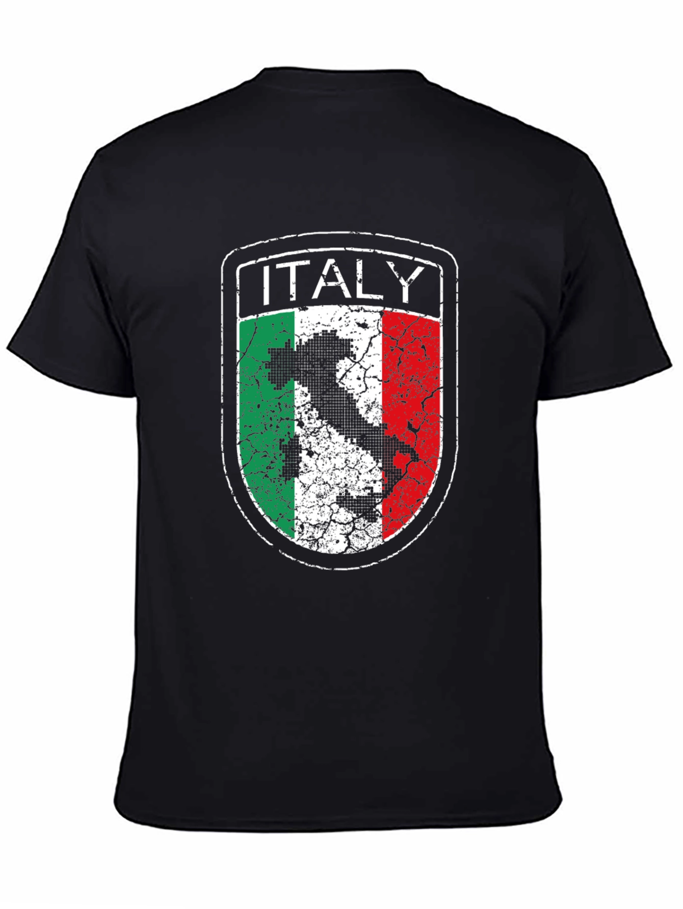Italy Flag Distressed Graphic T-Shirt