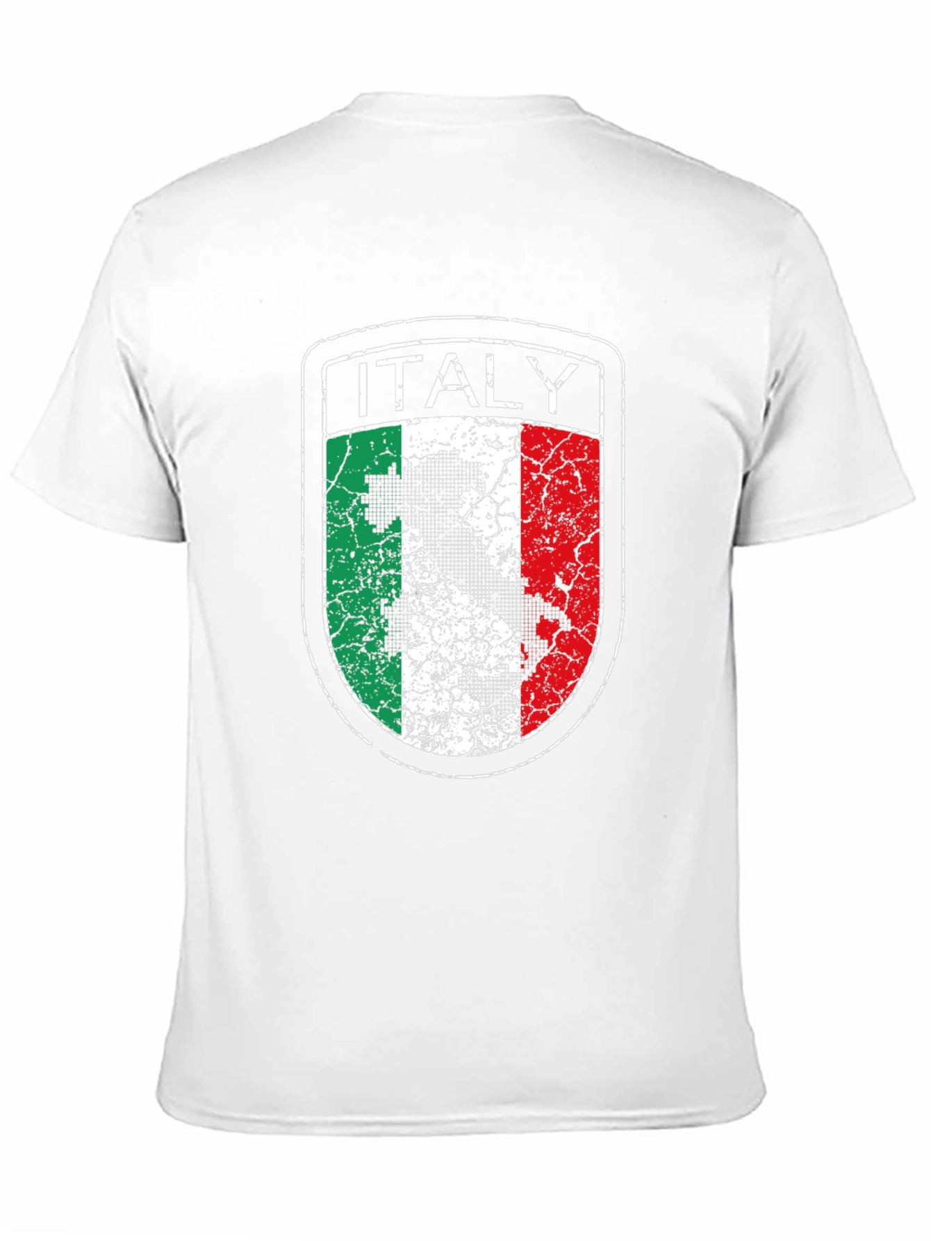 Italy Flag Distressed Graphic T-Shirt