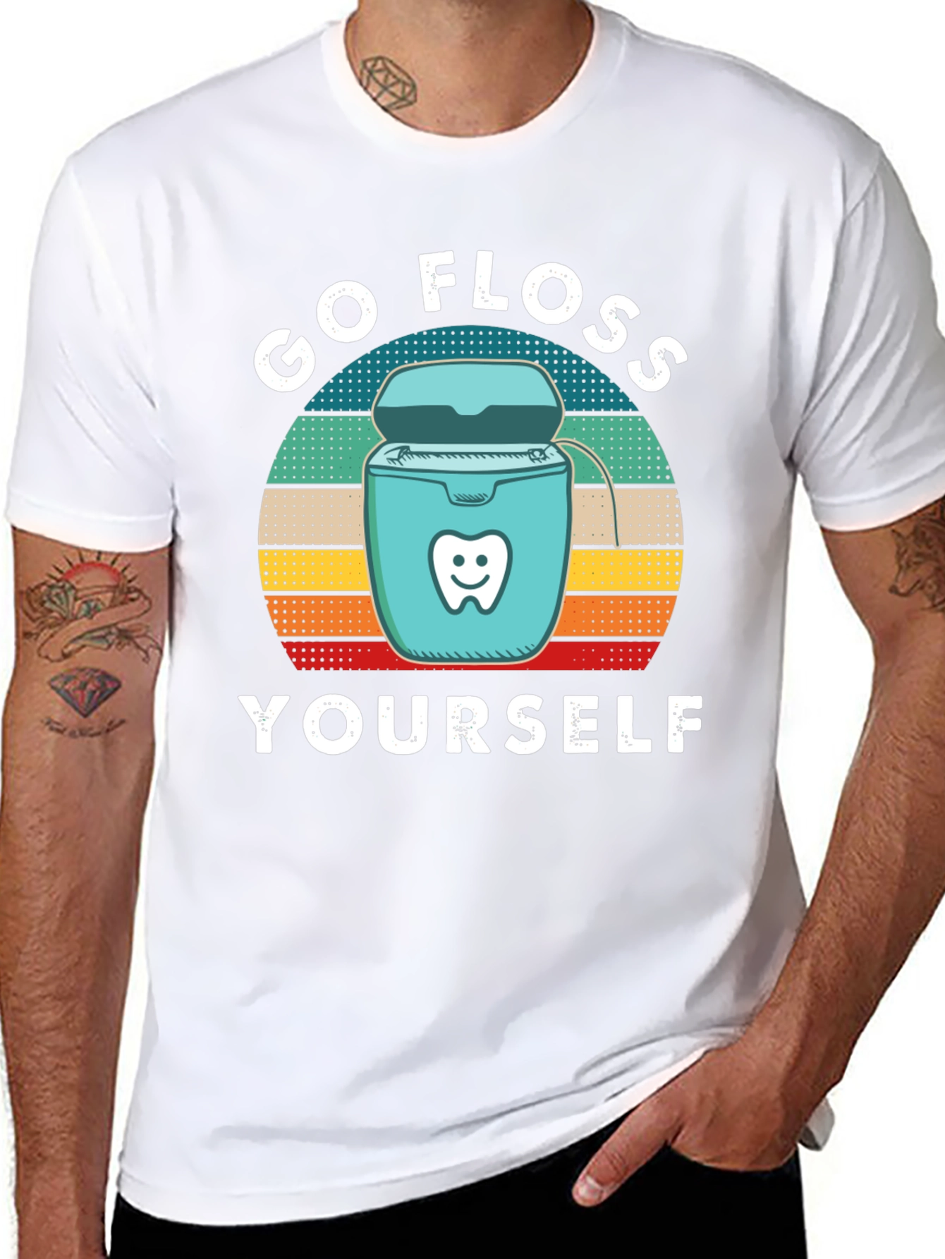 Go Floss Yourself T-Shirt - Dental Hygiene Humor