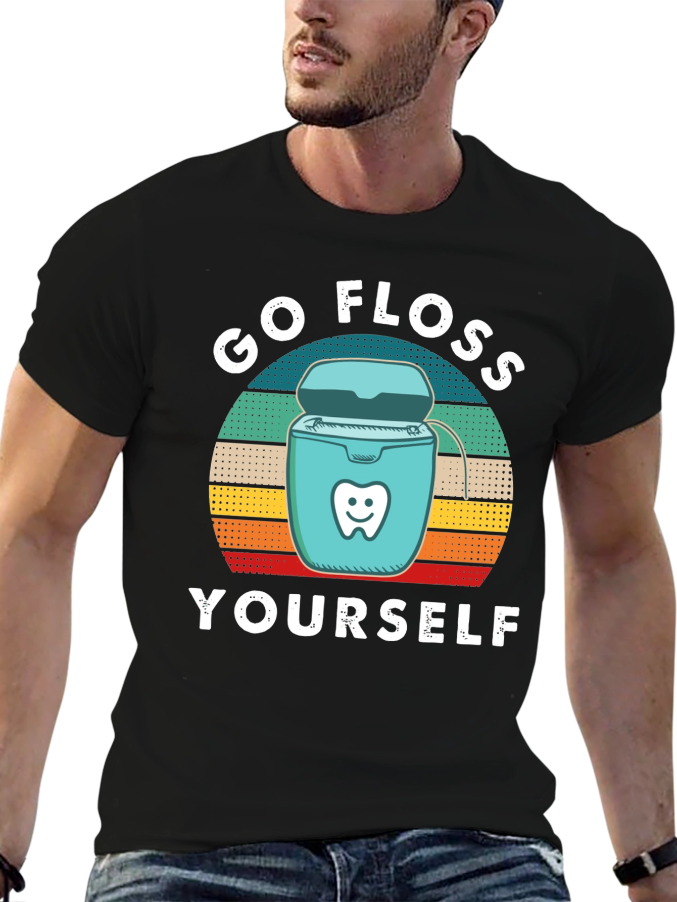 Go Floss Yourself T-Shirt - Dental Hygiene Humor