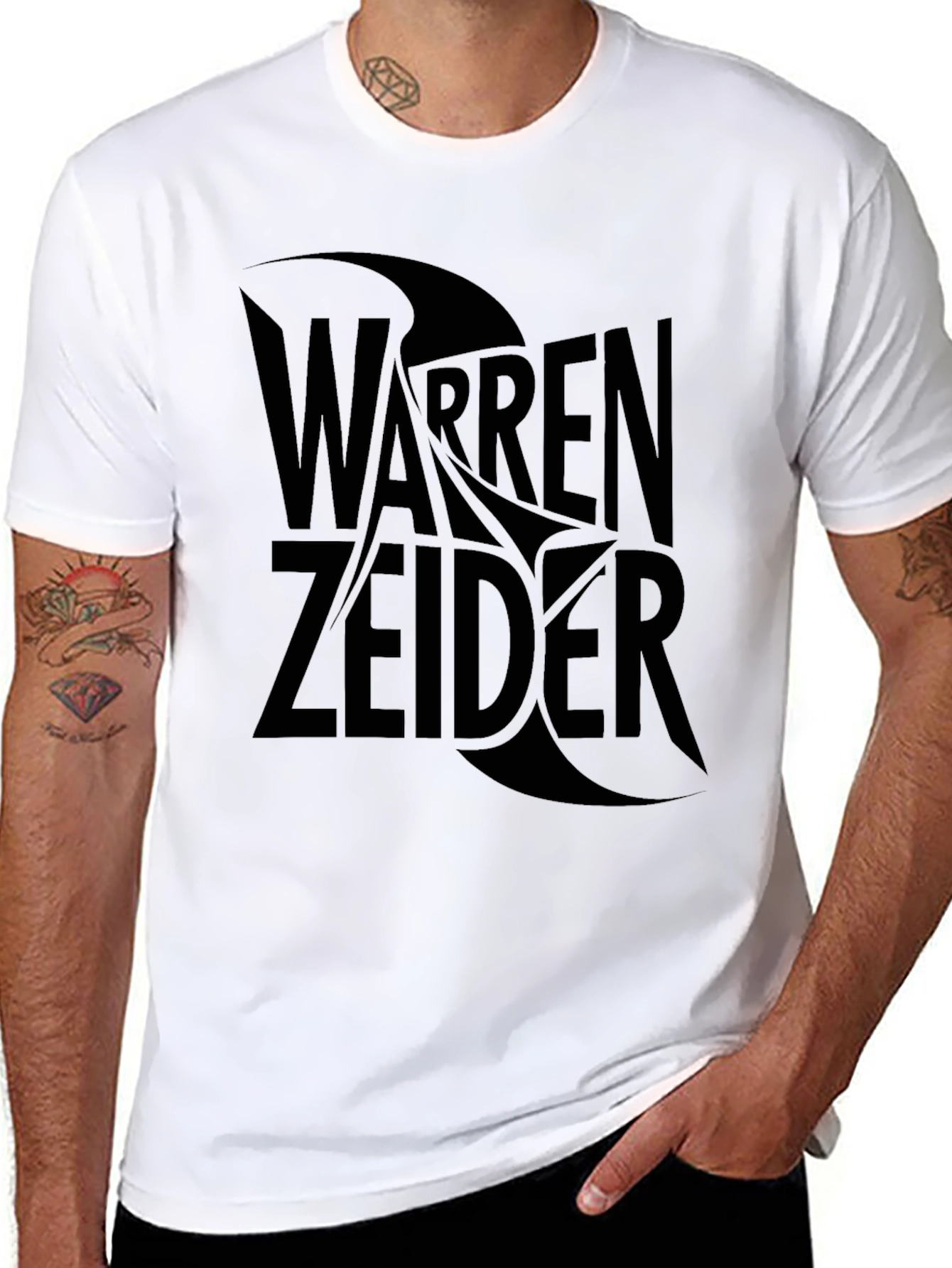 Warren Zeider Black Graphic T-Shirt