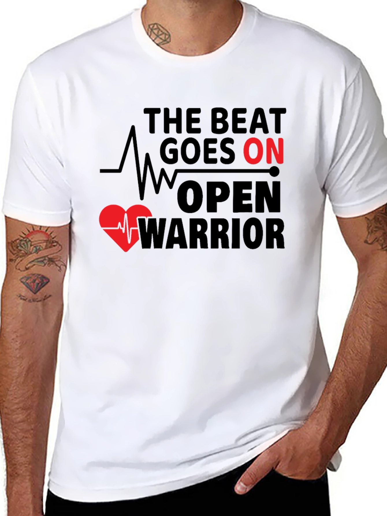 The Beat Goes On Open Warrior T-Shirt